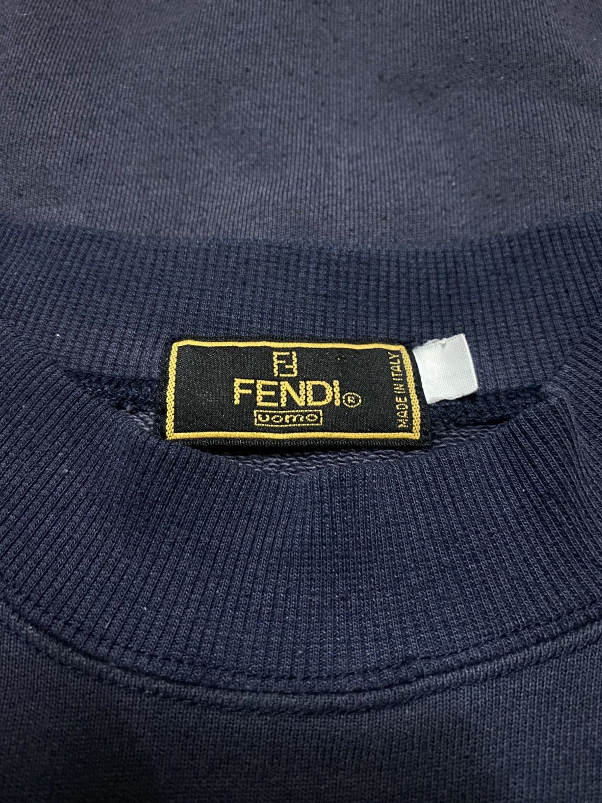 Fendi Vintage 90s Fendi Multicolour Spellout Big Logo Sweatshirt Size US L / EU 52-54 / 3 - 3 Thumbnail