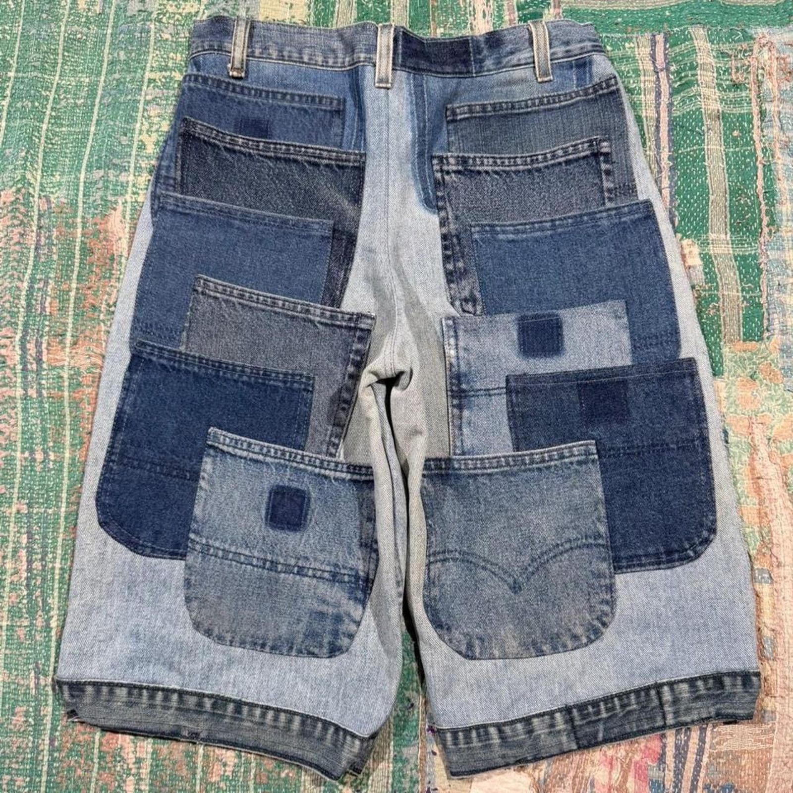 Other Custom patchwork baggy jorts size 30 Size US 30 / EU 46 - 2 Thumbnail