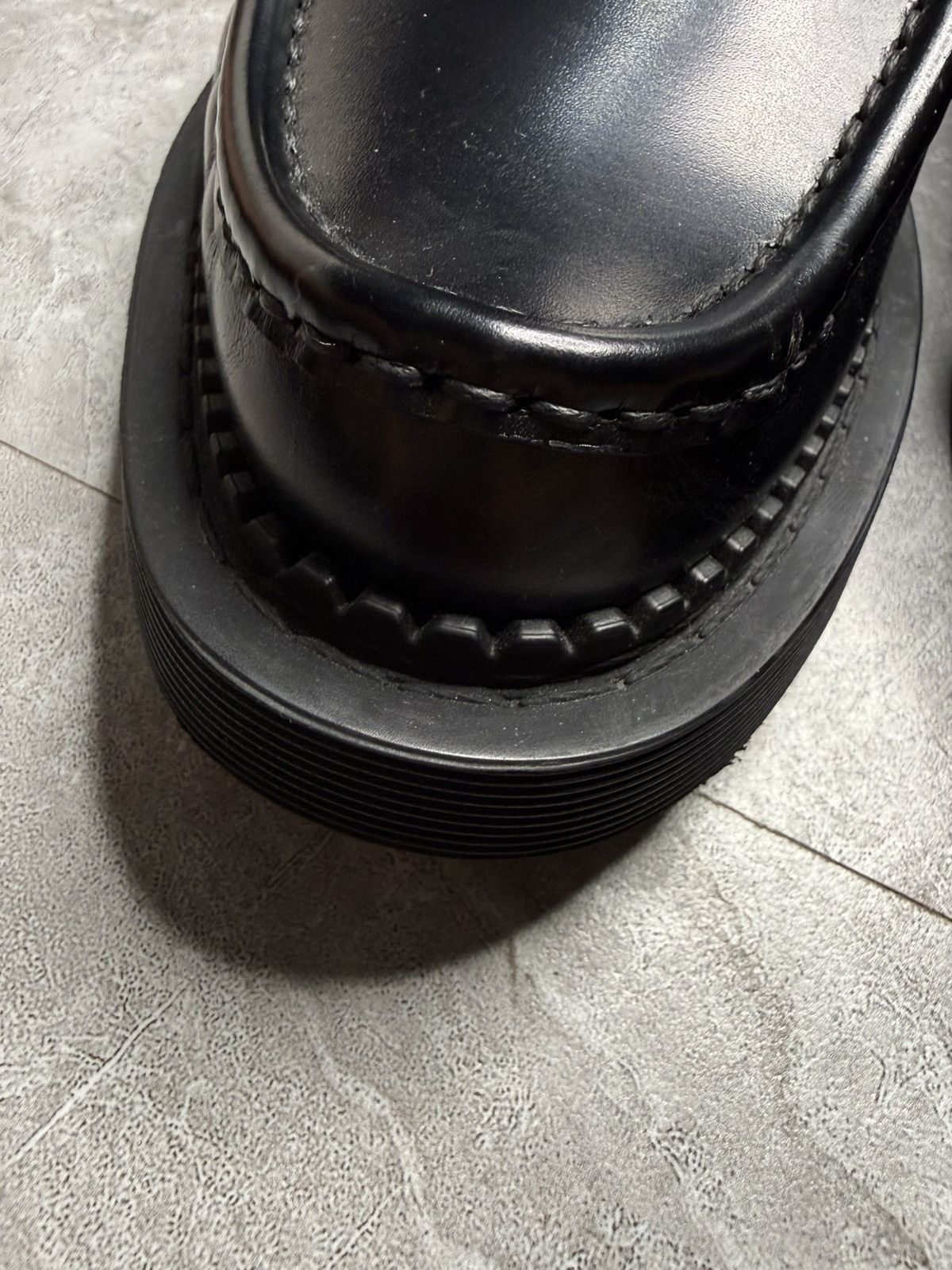 Saint Laurent Paris F/W 21 Buffed Leather Black Penny Loafers Size US 7 / EU 40 - 7 Thumbnail