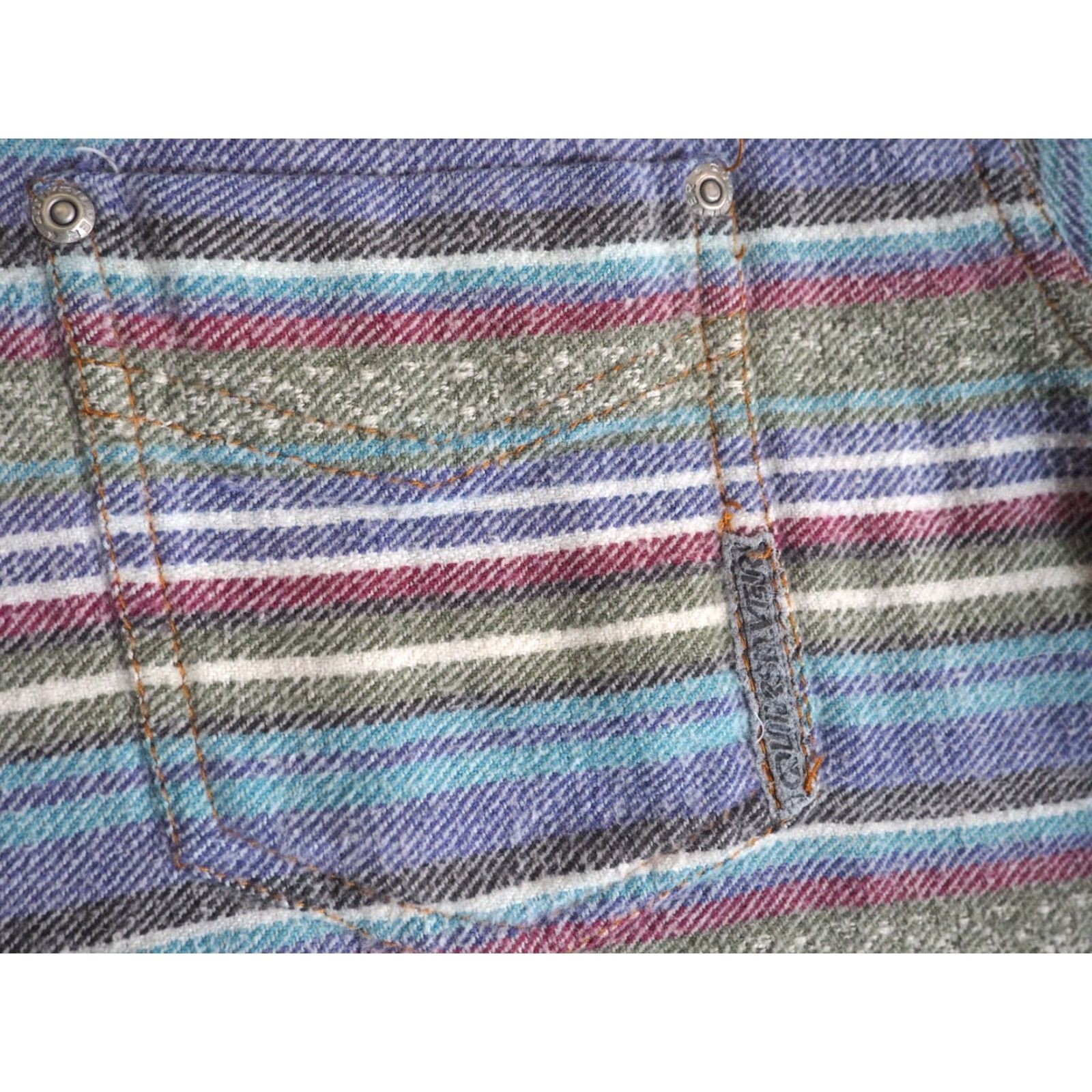 Quiksilver VTG Quiksilver Shirt 90s Striped Cotton Button-Up Pocket Denim Blue S Mens Long Sleeve Vintage 90s Size US S / EU 44-46 / 1 - 4 Thumbnail