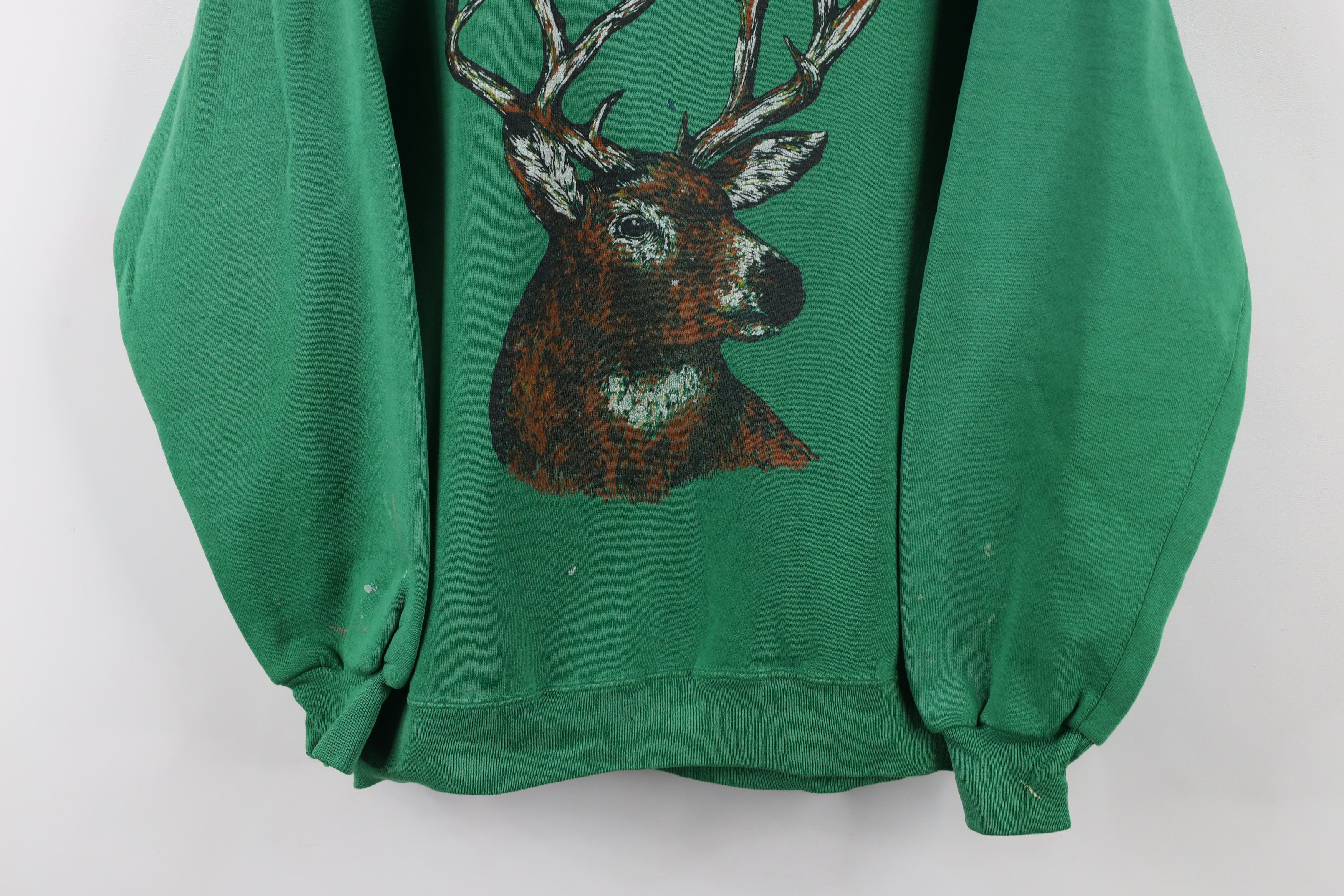 Vintage Vintage 80s 90s Streetwear Deer Buck Crewneck Sweatshirt USA Size US S / EU 44-46 / 1 - 3 Thumbnail