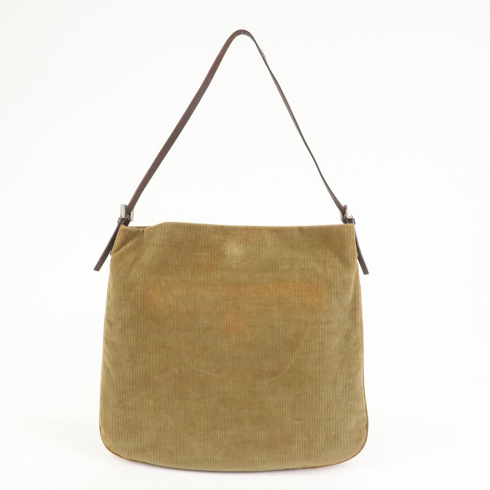 Fendi Fendi Corduroy Shoulder Bag Tan Size ONE SIZE - 2 Thumbnail