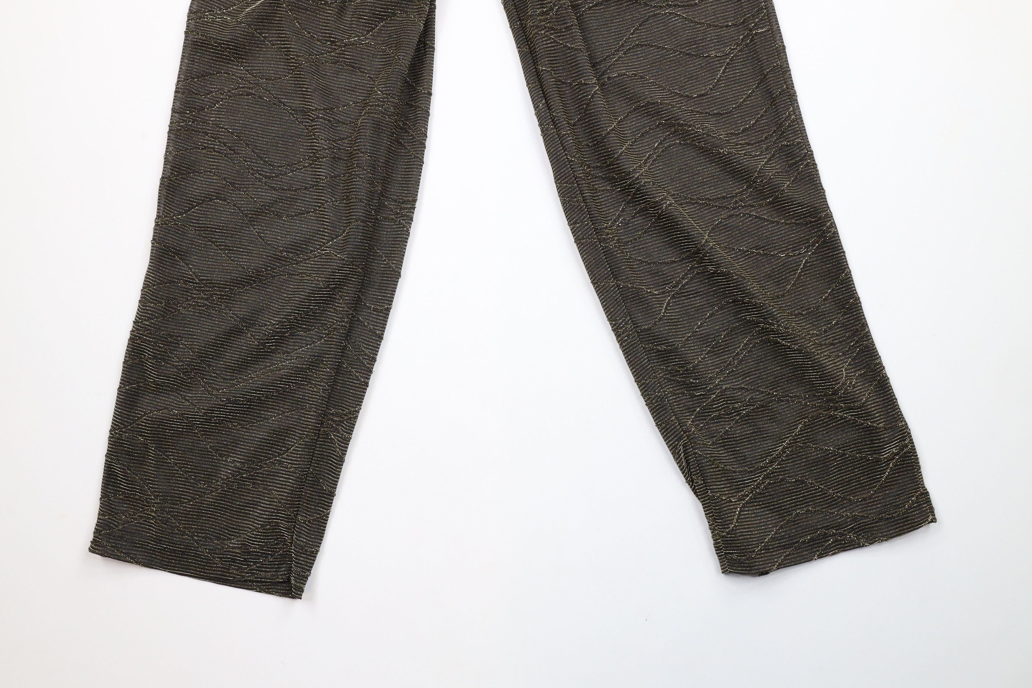 Vintage Deadstock Vintage 90s Streetwear Striped Pants Gold USA Size 24" / US 00 / IT 34 - 4 Thumbnail