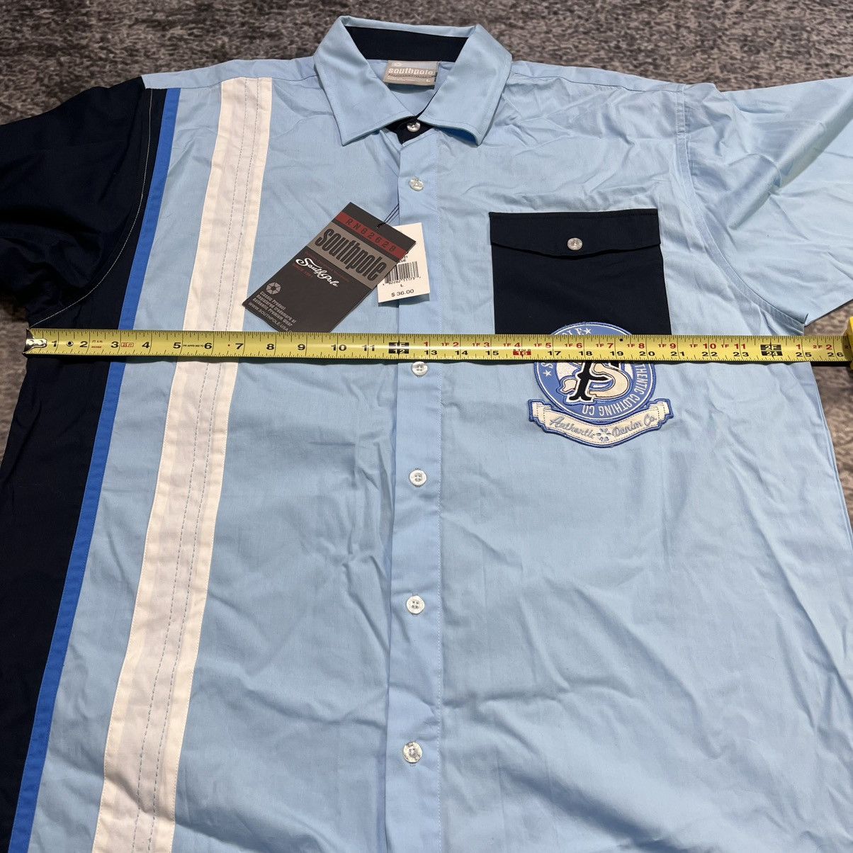 Southpole VINTAGE Y2K SOUTHPOLE HIP-HOP SKATER MECHANIC BUTTON DOWN Size US L / EU 52-54 / 3 - 9 Thumbnail