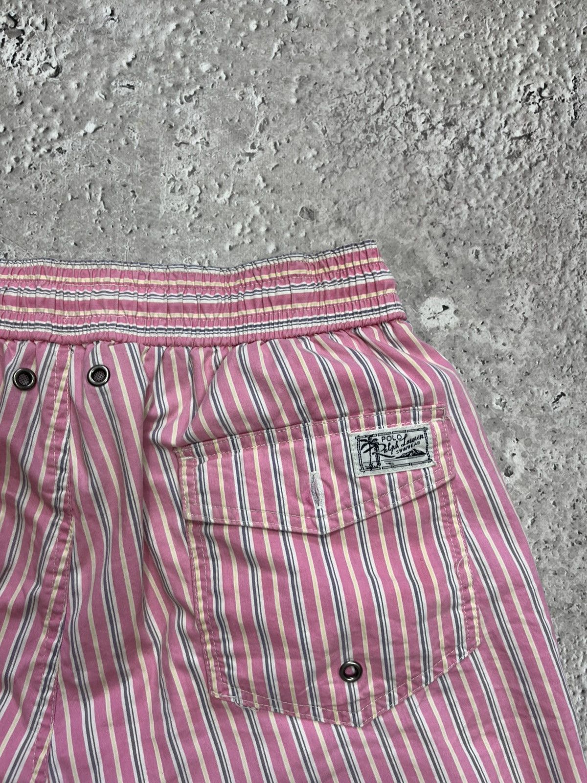 Polo Ralph Lauren Polo Ralph Lauren Pink Striped Swim Shorts Mesh Lined Size S Size US 30 / EU 46 - 12 Thumbnail