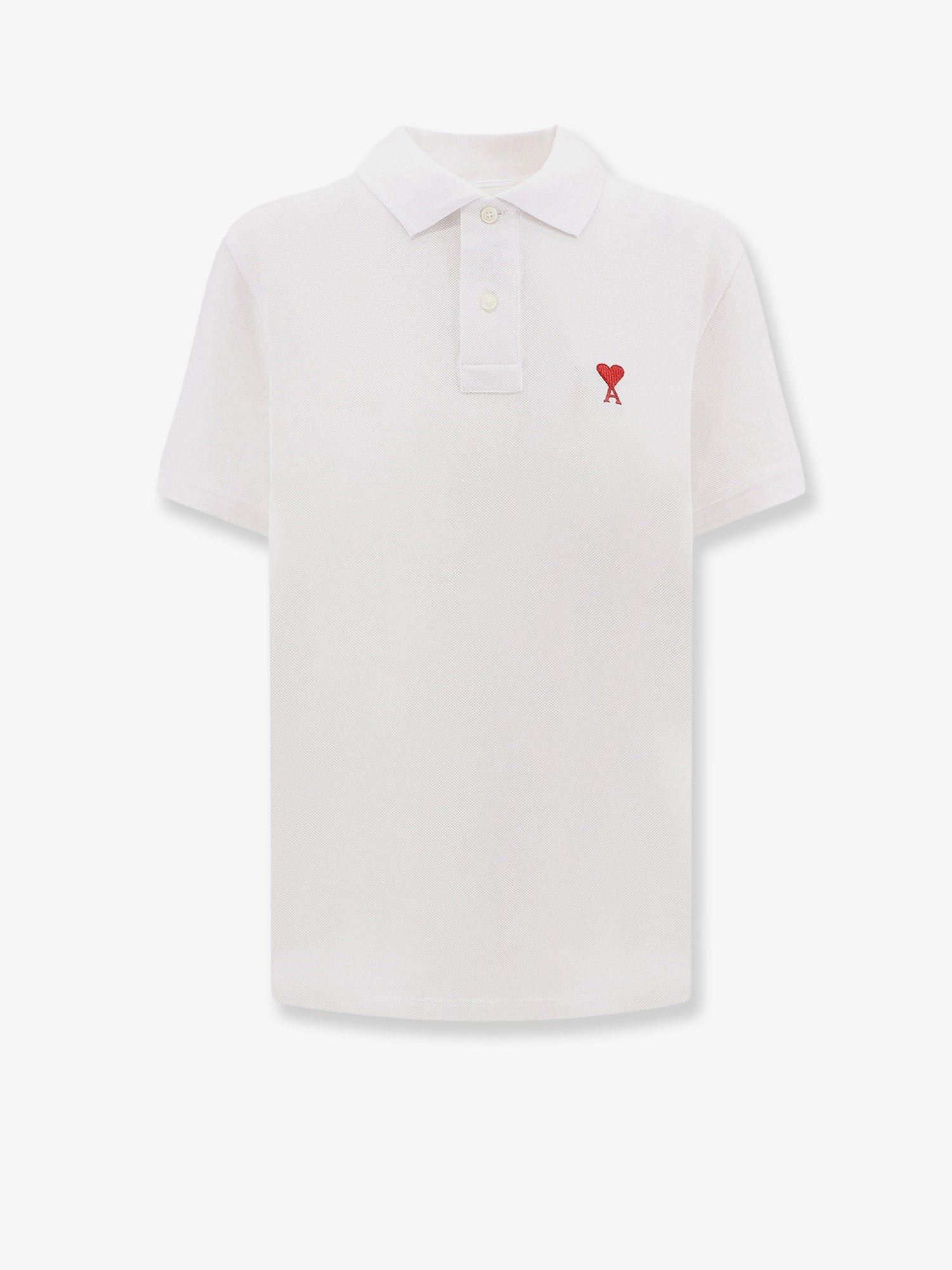 AMI Cotton Polo Shirt With Iconic Embroidery Size US S / EU 44-46 / 1 - 1 Thumbnail