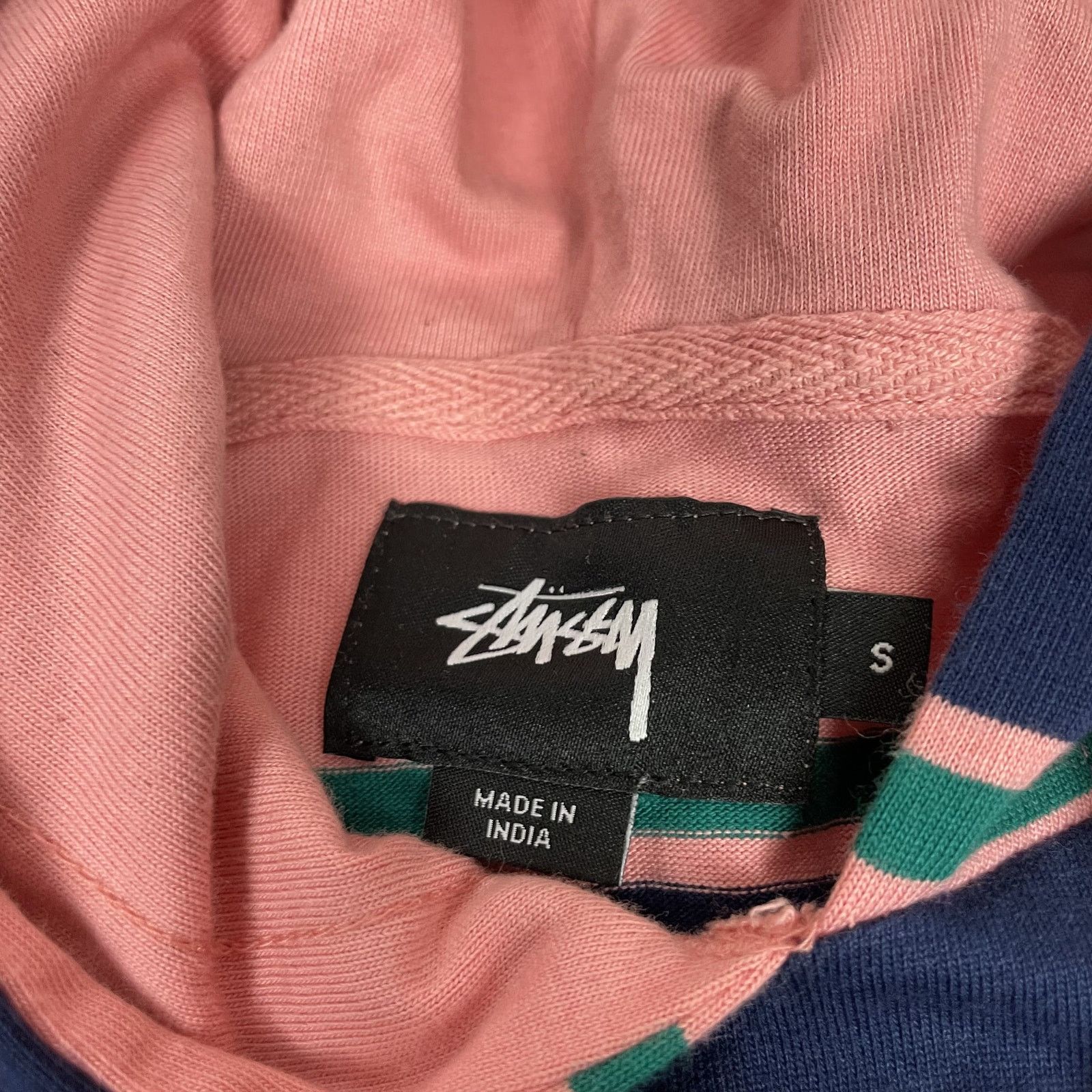 Stussy Stussy Men's Blue Striped Long Sleeve Ribbed Cuffs Hoodie S Size US S / EU 44-46 / 1 - 10 Thumbnail