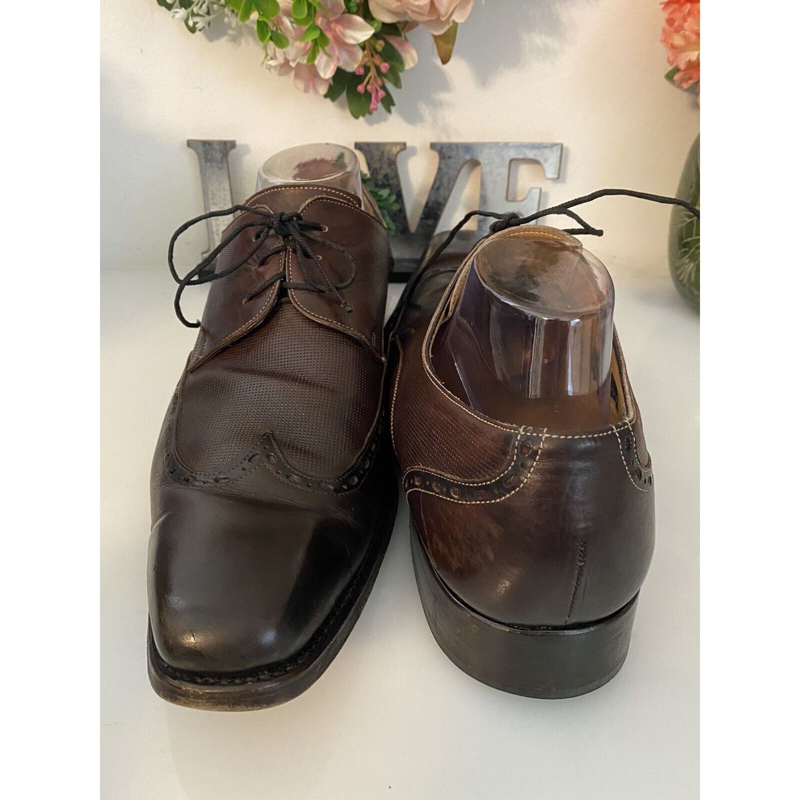 Vintage Calzoleria Harris Italy Barney's NY Handmade Oxford Wing Tip Size US 10.5 / EU 43-44 - 21 Thumbnail
