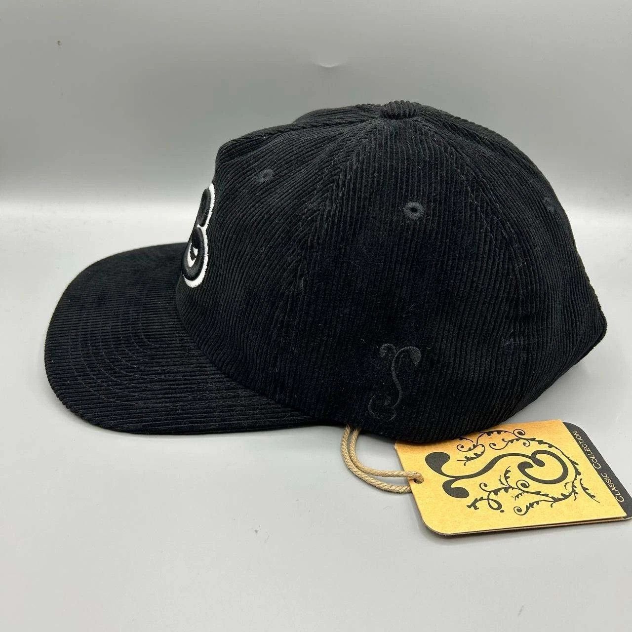 Grassroots California Grassroots Hat Men Black Corduroy Strap Back Cotton Satin Size ONE SIZE - 3 Thumbnail
