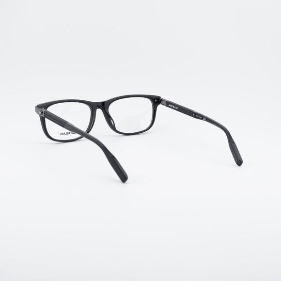 Montblanc Montblanc MB0036O 005 Eyeglasses Black 56mm Rectangle Frame Size ONE SIZE - 3 Thumbnail