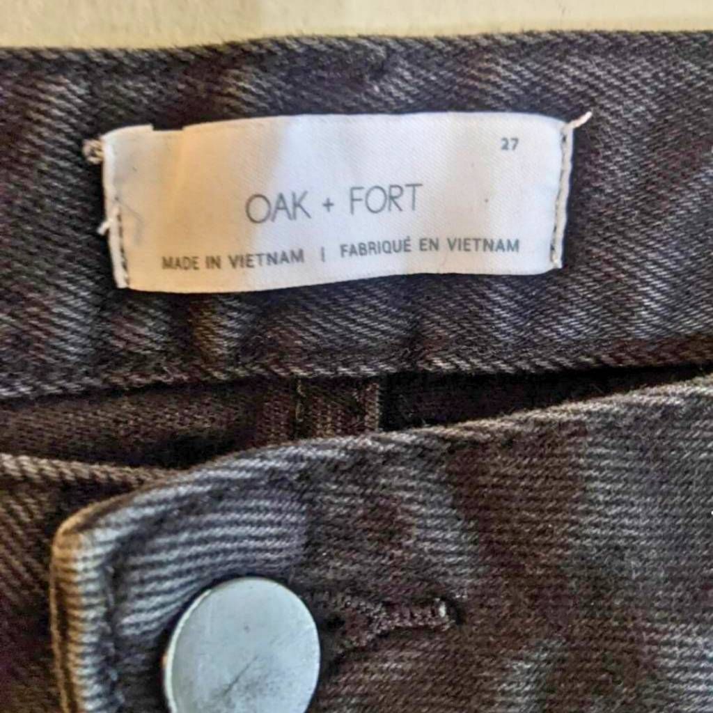 Oak + Fort Oak + Fort Black Slim Fit High-Rise Jeans Size 27 Women’s St Size 27" / US 4 / IT 40 - 3 Thumbnail