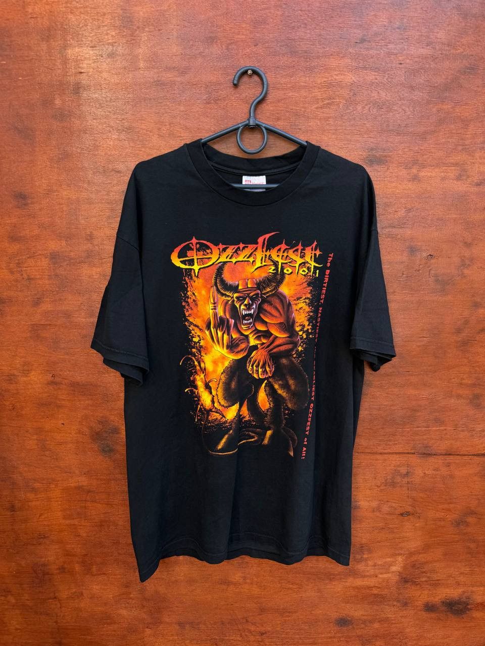Band Tees Ozzy Osbourne 2001 OZZFEST Concert Hanes Heavyweight sz XL Size US L / EU 52-54 / 3 - 1 Thumbnail