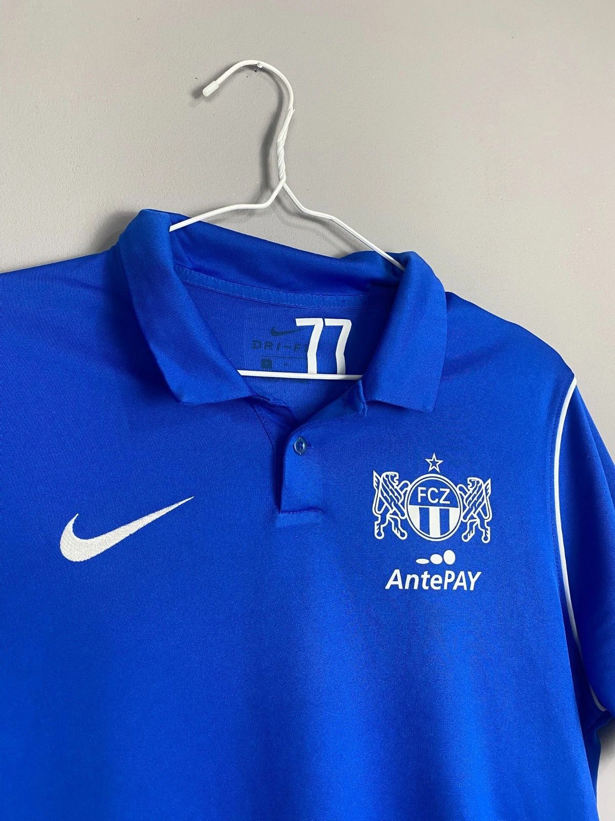 Nike Nike Fc Grasshopper Zurich Blue Polo Shirt Soccer Jersey Size US M / EU 48-50 / 2 - 2 Thumbnail