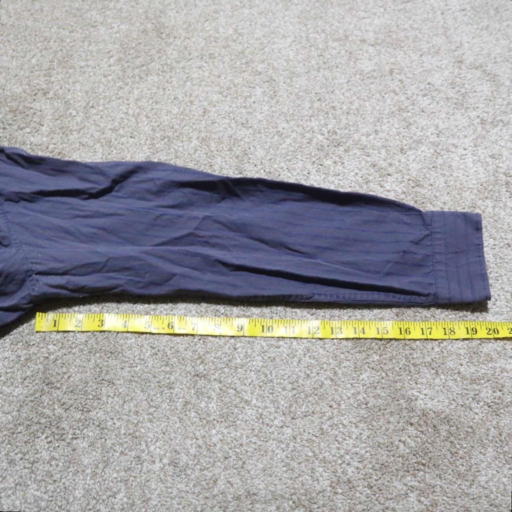 Apt. 9 Apt. 9 Shirt Button-Up Men M Black Striped Long Sleeve Classic Size US M / EU 48-50 / 2 - 6 Thumbnail