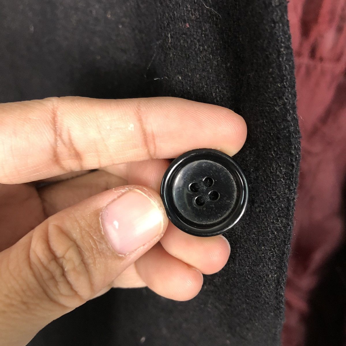 Japanese Brand 📌Vintage Wool Long Jacket D'Homme A Homme Rich Black Size US L / EU 52-54 / 3 - 18 Thumbnail