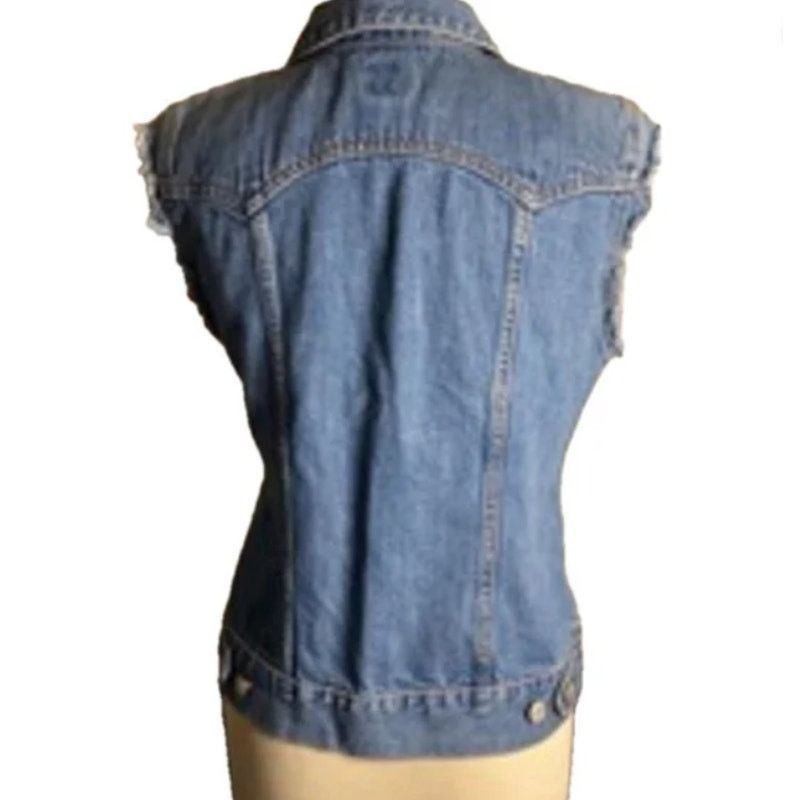Gap Y2K Vintage Denim Vest Button Front Gap 100% Cotton Size M Size M / US 6-8 / IT 42-44 - 8 Thumbnail