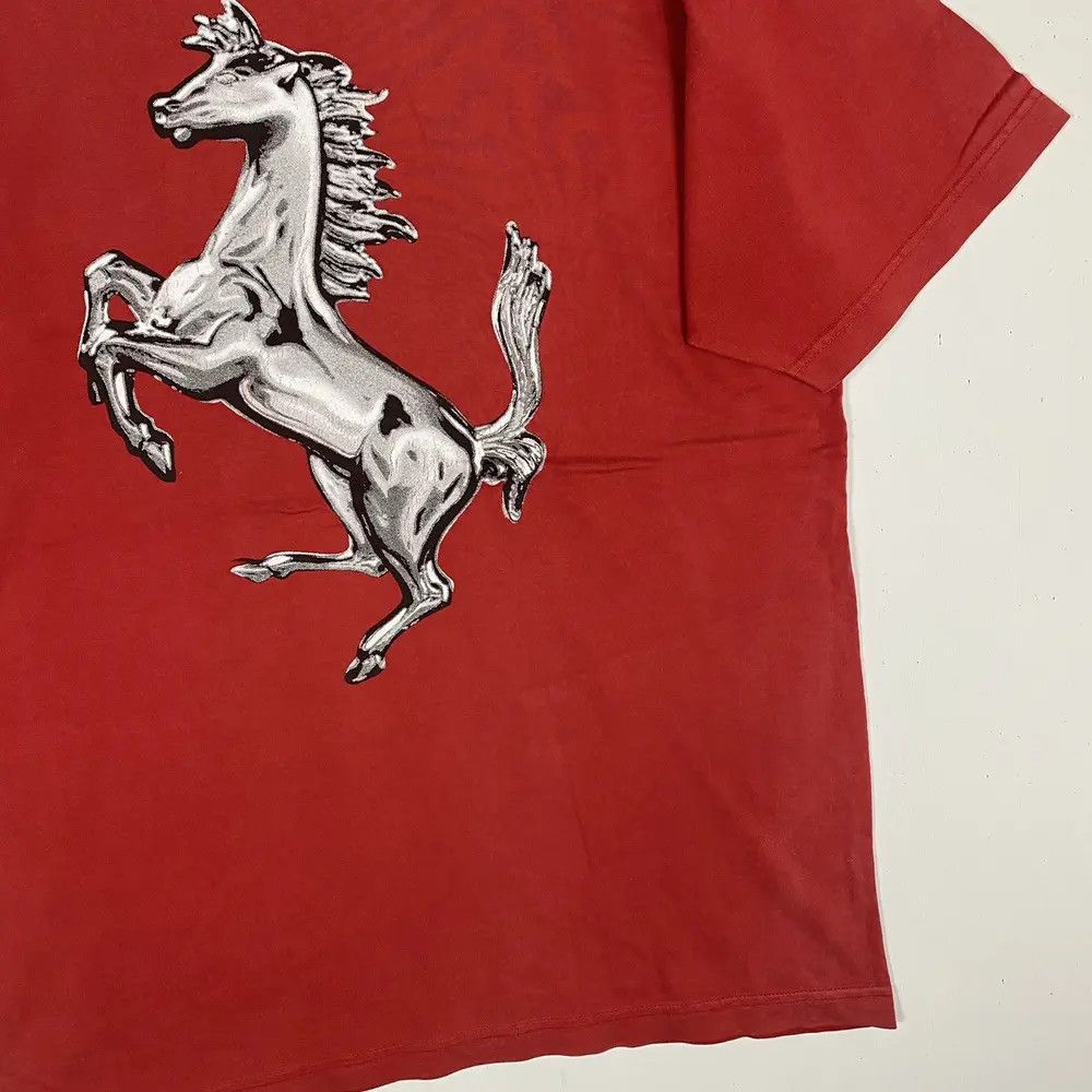 Ferrari Vintage 90's FERRARI Big Logo Graphic Faded Tee Shirt Size US S / EU 44-46 / 1 - 3 Thumbnail