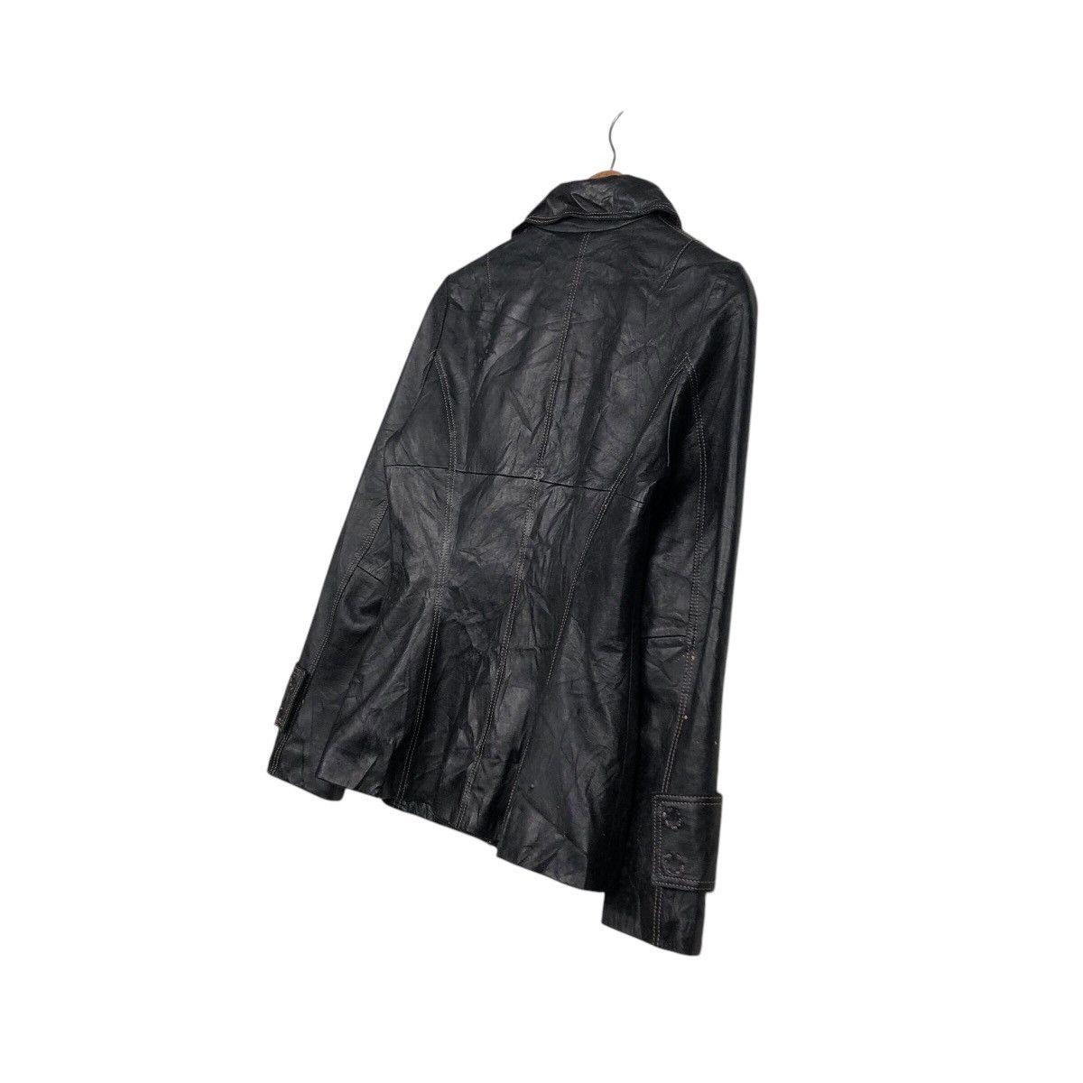 Japanese Brand 📌Vintage Biker Leather Jacket Doney Casa Issey Miyake Size US M / EU 48-50 / 2 - 11 Thumbnail