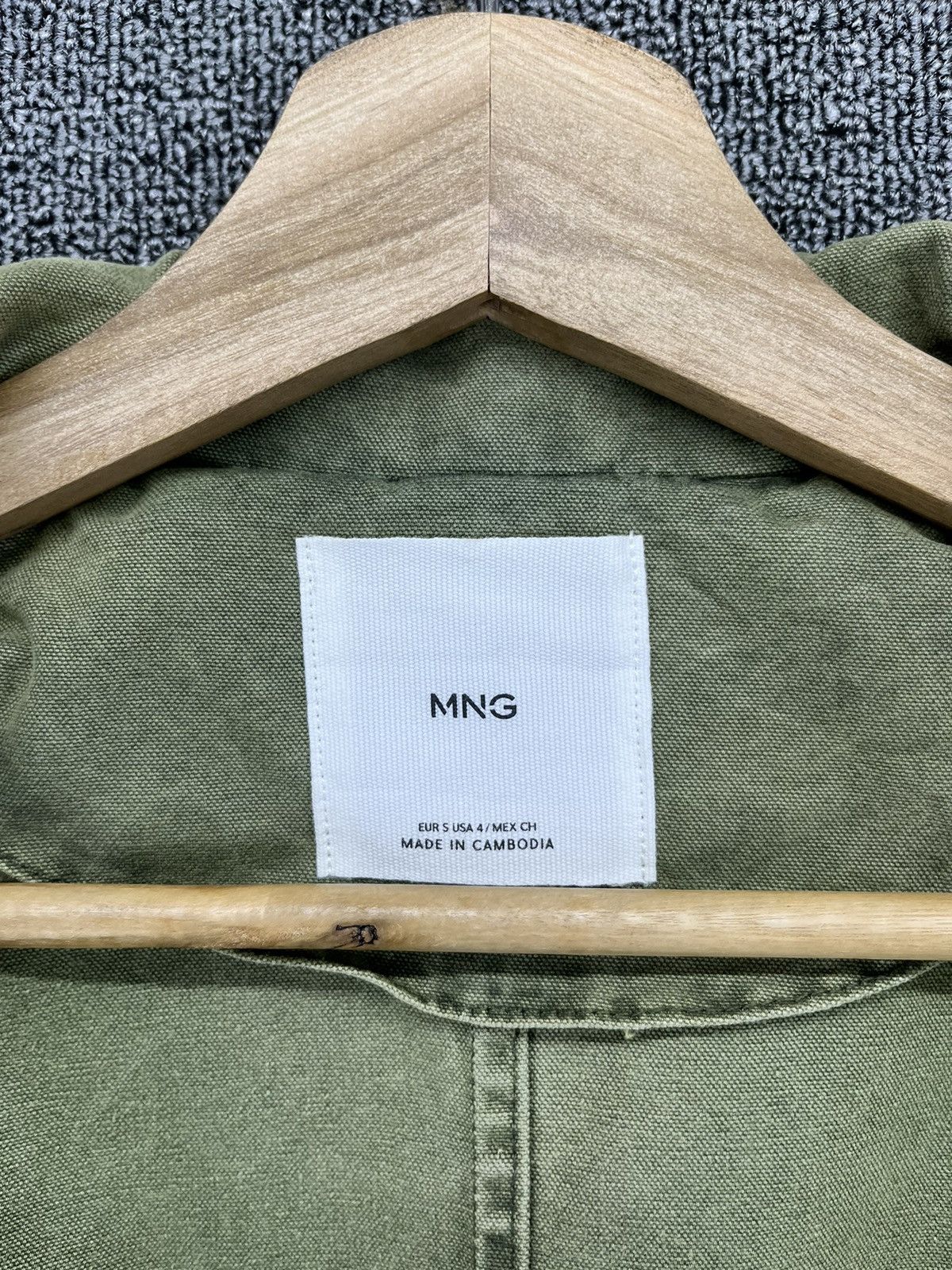 Mango Vintage MNG Military Army Olive Green Jacket Size US S / EU 44-46 / 1 - 7 Thumbnail
