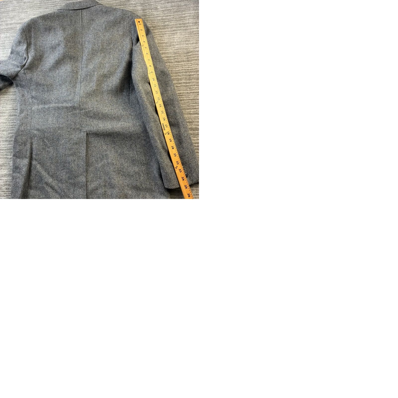 Vintage VINTAGE Regent Clothes Wool Tweed Herringbone Blazer 42 Gray Mens Jacket Blazer Regular Notch 2-Button Single-Breasted Ivy Size 42R - 10 Thumbnail