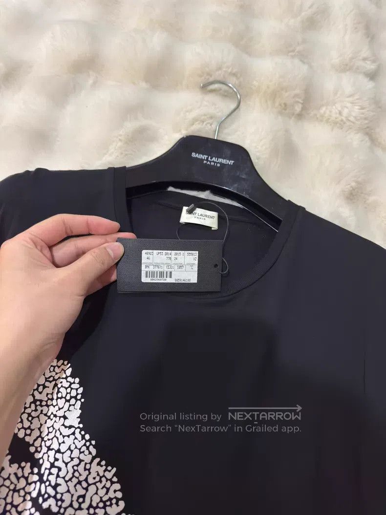 Saint Laurent Paris Saint Laurent Paris Original Black and White Leopard Print Size US L / EU 52-54 / 3 - 3 Thumbnail