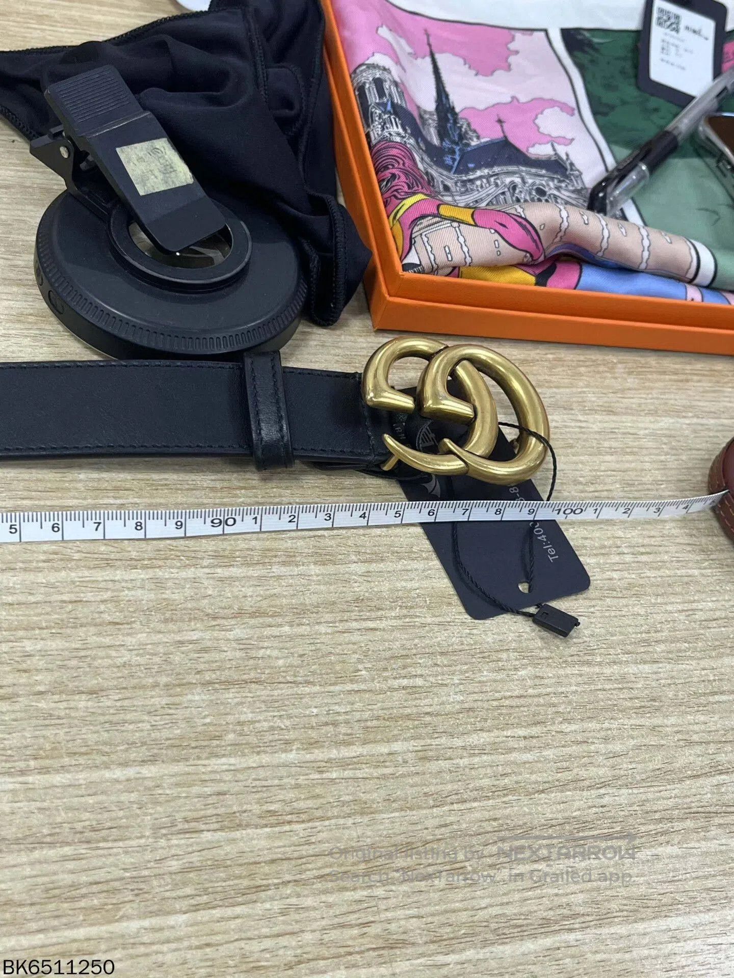 Gucci gucci double g leather belt 85*34. Size ONE SIZE - 3 Thumbnail