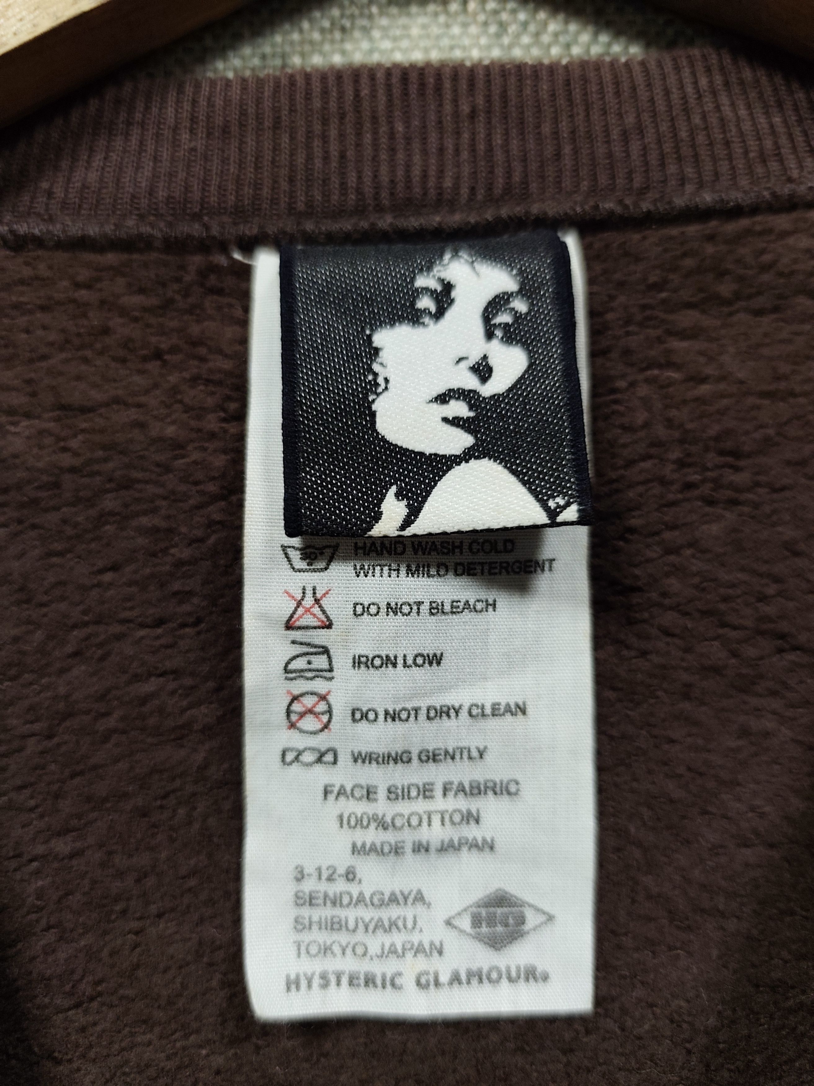Hysteric Glamour vintage 90s sweatshirt hysteric glamour made in japan Size US L / EU 52-54 / 3 - 5 Thumbnail