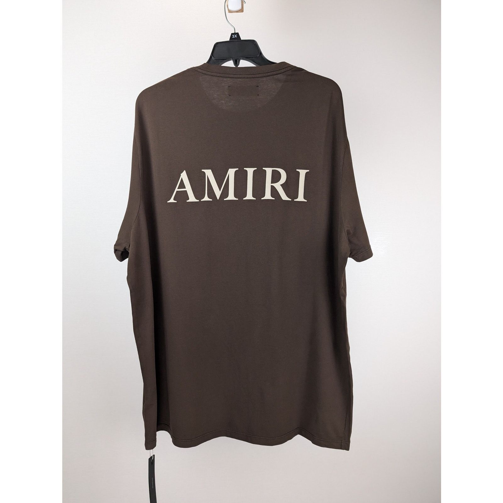 Amiri o1rshd1 " Puff " Logo Tee T-Shirt in Brown Size US XXL / EU 58 / 5 - 1 Thumbnail