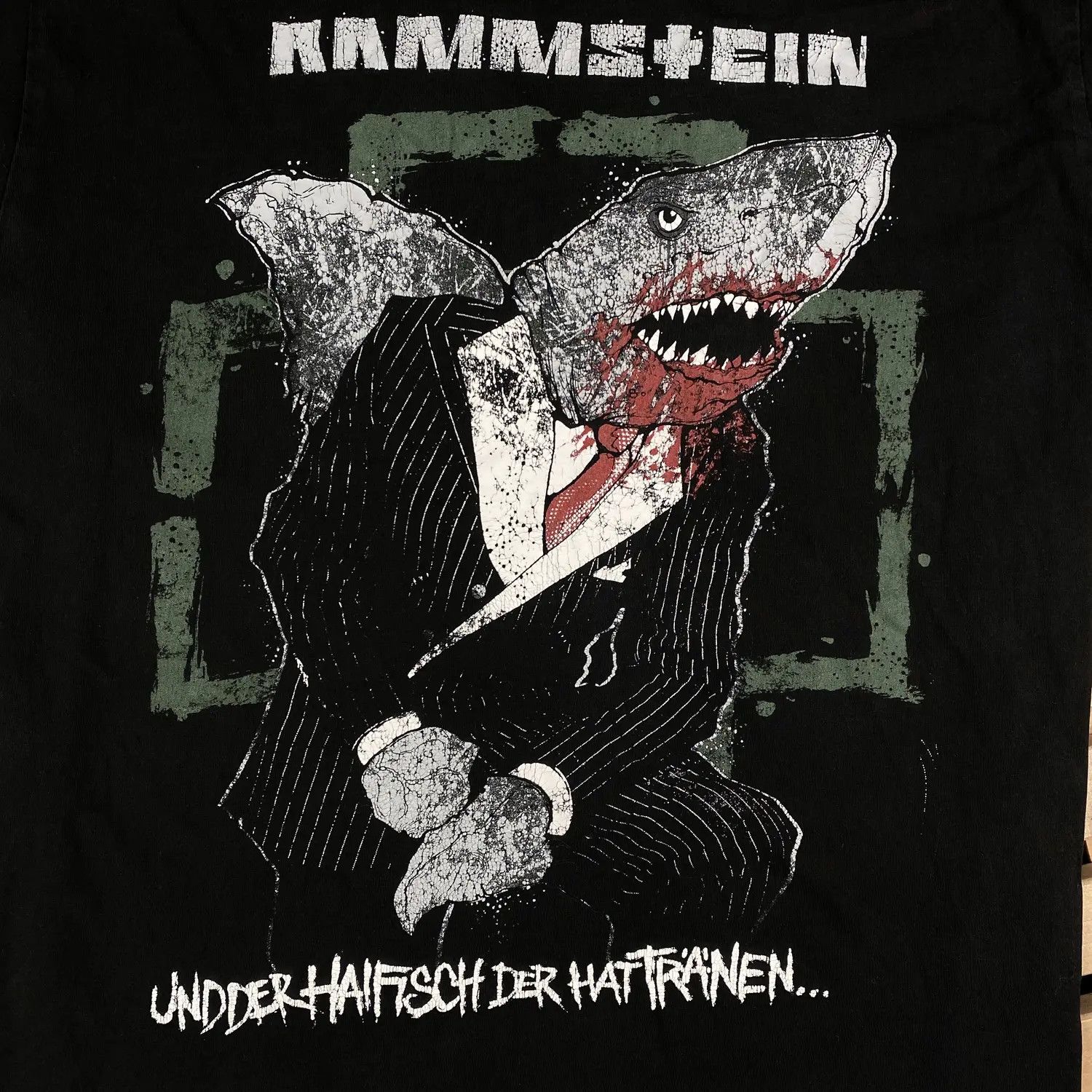 Mens Vintage T Shirt Rammstein Size XXL 2XL