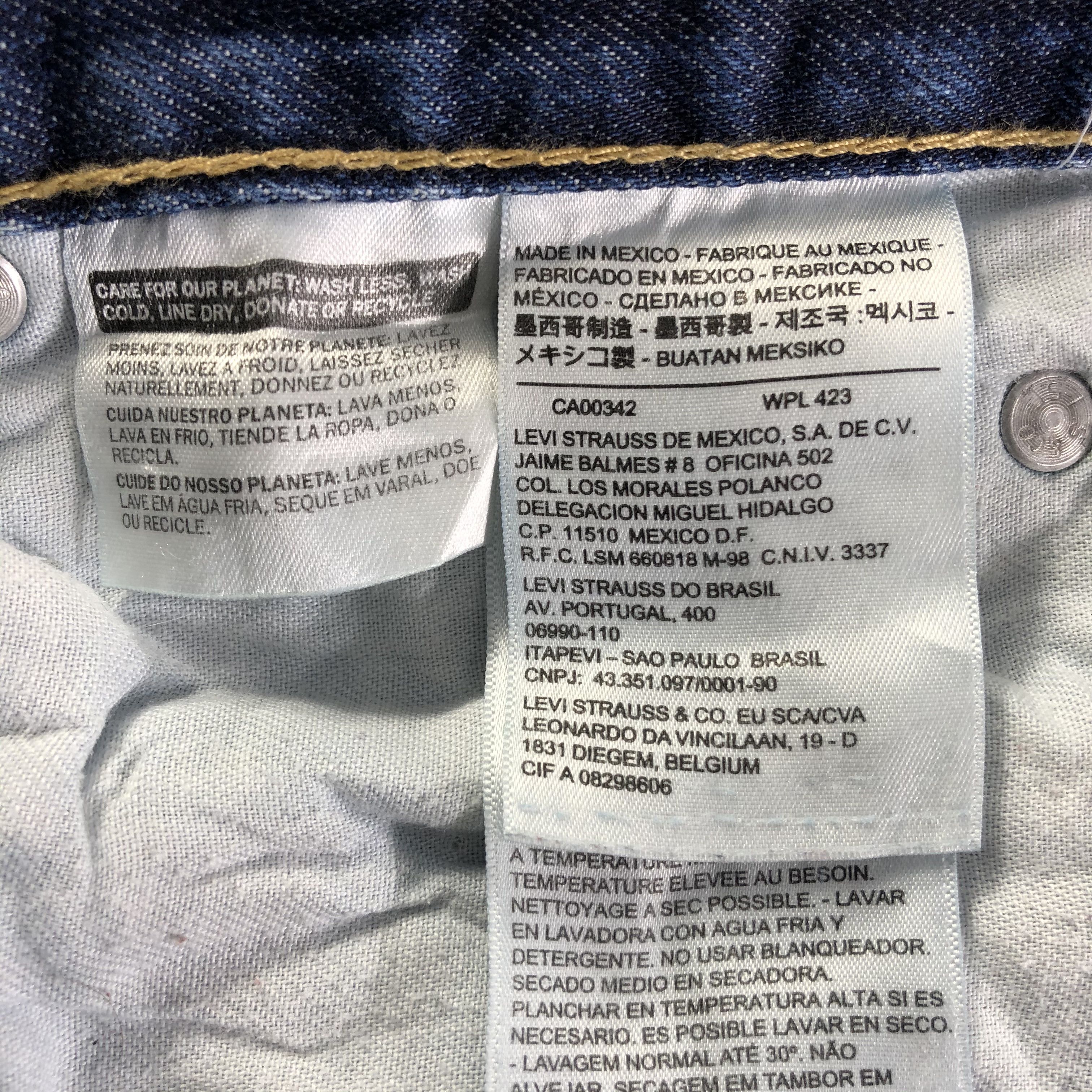 Levi's Vintage Blue Wash Levis 569 Jeans-J4507 Size US 33 - 9 Thumbnail