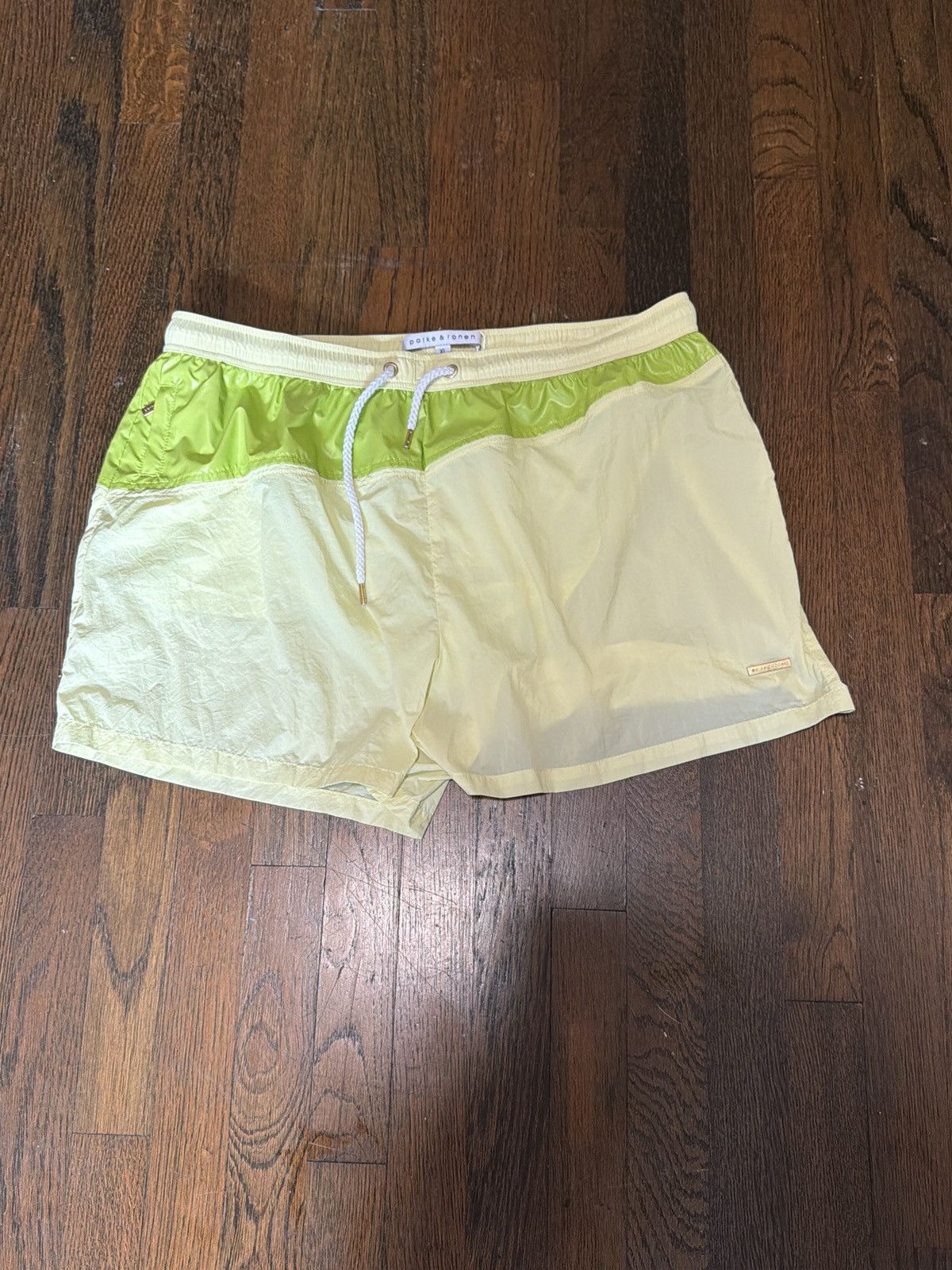 Parke & Ronen Parke & Ronen Citron Vector Swim Shorts Size XL Size US 33 - 1 Thumbnail