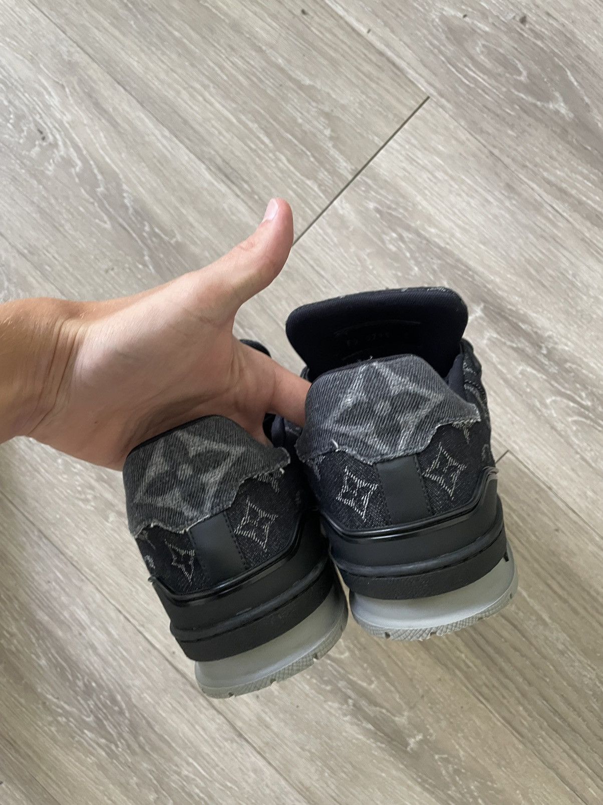 Louis Vuitton Louis vuitton trainer monogram denim black Size US 9 / EU 42 - 5 Thumbnail