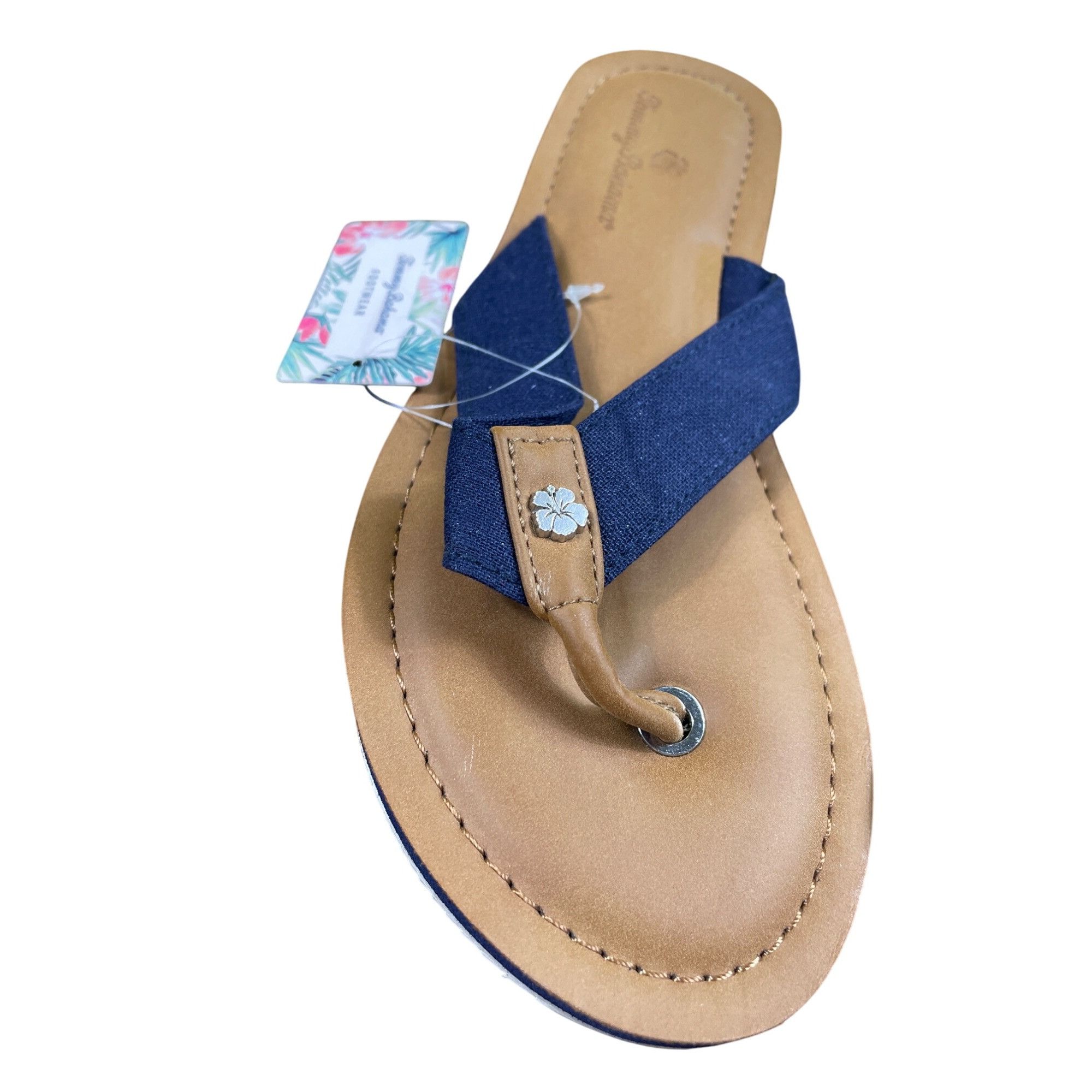 Tommy Bahama Tommy Bahama Womens Blue Slip-On Thong Sandals Size 8 SKU 85 Size US 8 / IT 38 - 3 Thumbnail