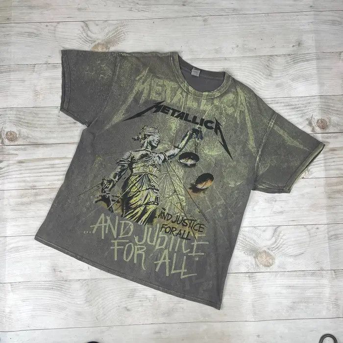 Metallica Vintage Metallica And Justice for All AOP T-Shirt 00s Rock Size US XL / EU 56 / 4 - 1 Thumbnail