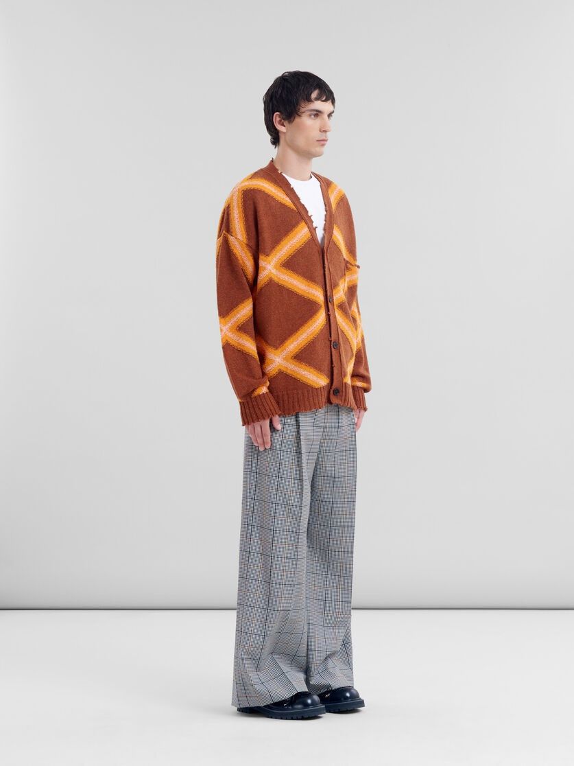 Marni o1w1db11125 Broken Wool Cardigan in Brown Size US S / EU 44-46 / 1 - 5 Thumbnail