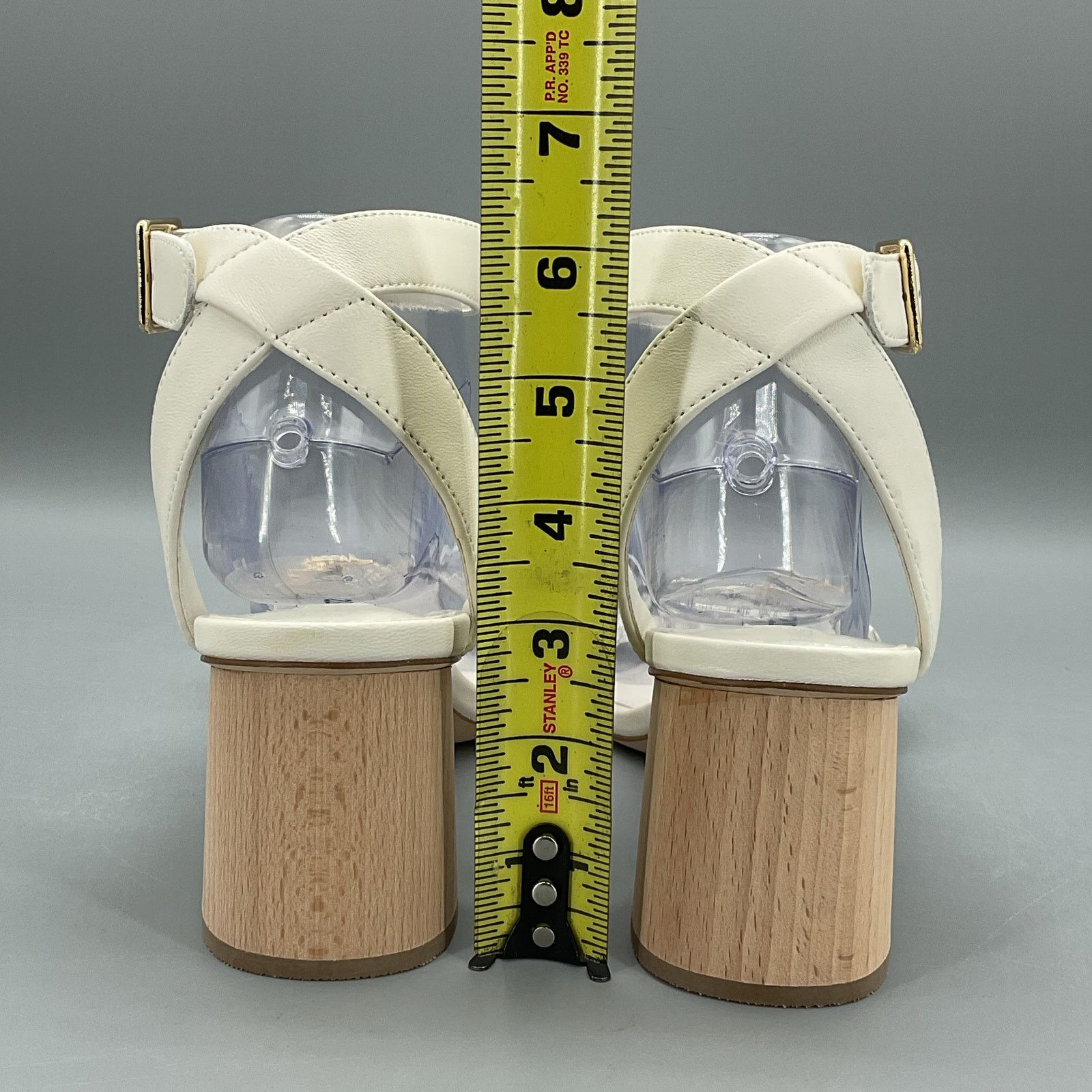 Steve Madden Steve Madden Women Mindi Leather Sandal White Size 9M Size US 9 / IT 39 - 4 Thumbnail