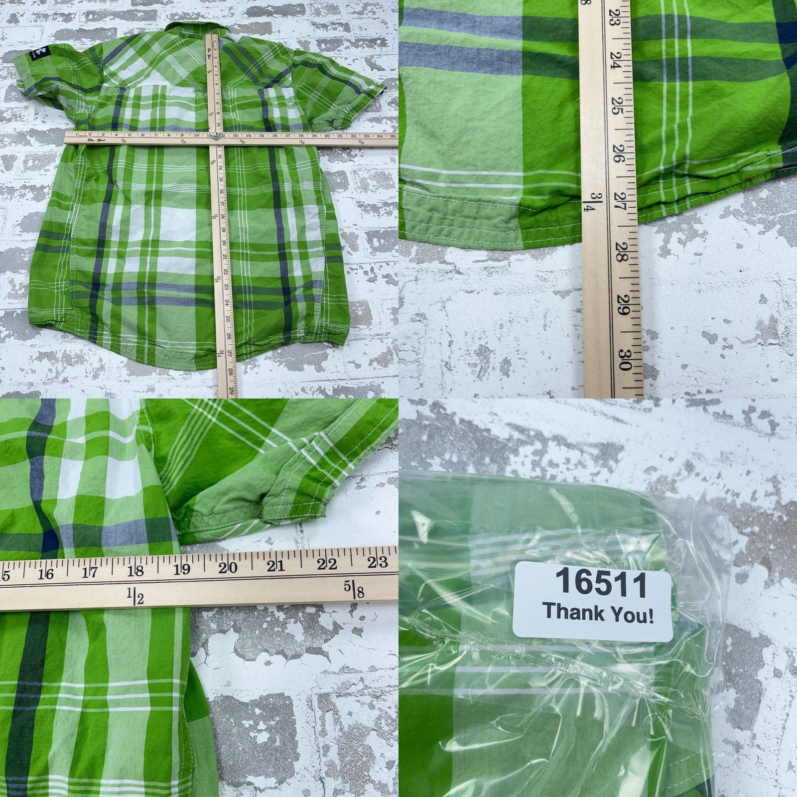 Under Armour Under Armour Shirt Men Medium Green Plaid Button-Up Outdoor Fish Hiking Adult Size US M / EU 48-50 / 2 - 8 Thumbnail