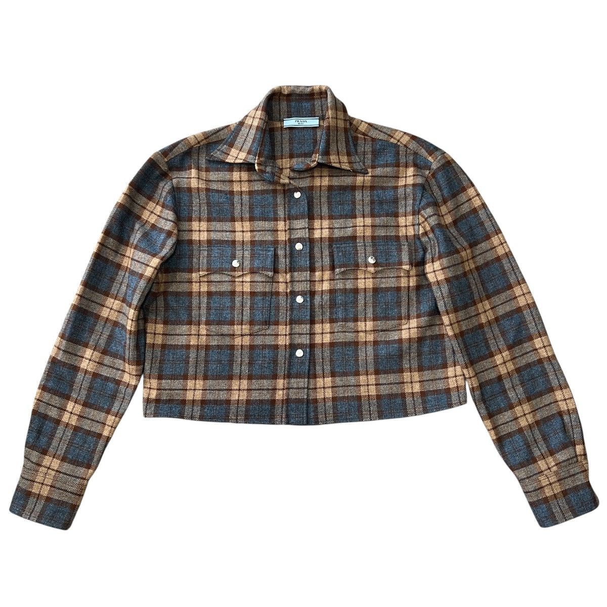 Prada PRADA RAF SIMONS 2024AW Check Wool Twill Shirt & Skirt Setup Size S / US 4 / IT 40 - 5 Thumbnail