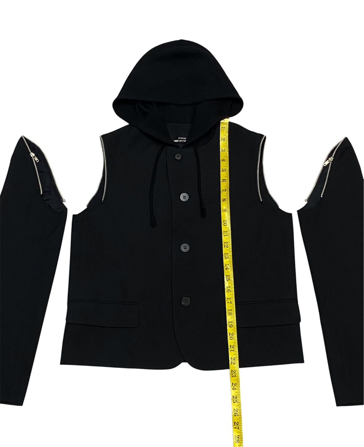 Tricot Comme des Garcons Tricot Comme Des Garcons AD1990 Modular Wool Hoodie Jacket Size M / US 6-8 / IT 42-44 - 20 Thumbnail