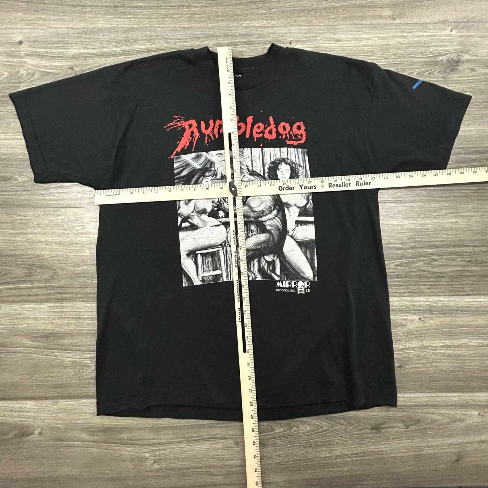Vintage VINTAGE Rumbledog Shirt Mens XL Black Mirror Records Rock 90s USA Music Shirt Mens XL Black Size US XL / EU 56 / 4 - 8 Thumbnail