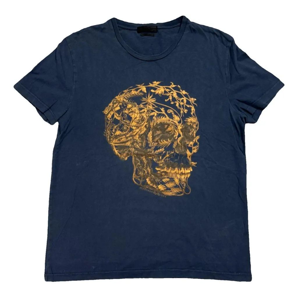 Alexander McQueen Alexander McQueen Tshirt Navy Size L Size US L / EU 52-54 / 3 - 1 Thumbnail