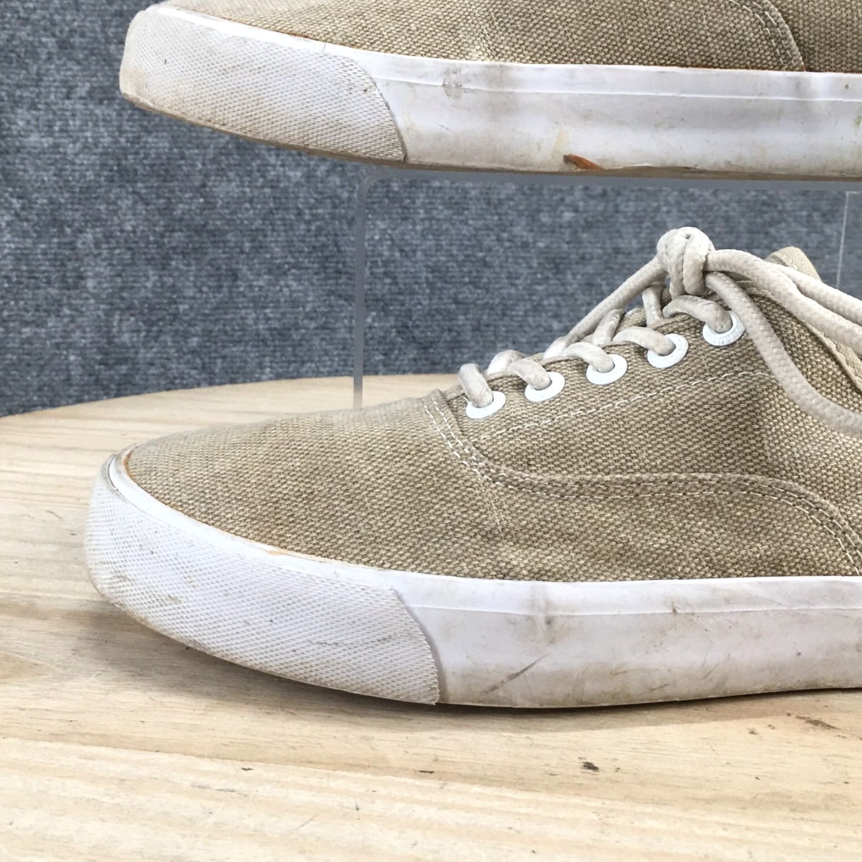 Nautica Nautica Shoes Mens 9.5 Landen Sneakers Brown Canvas Lace Up Low Top Round Toe Size US M / EU 48-50 / 2 - 3 Thumbnail