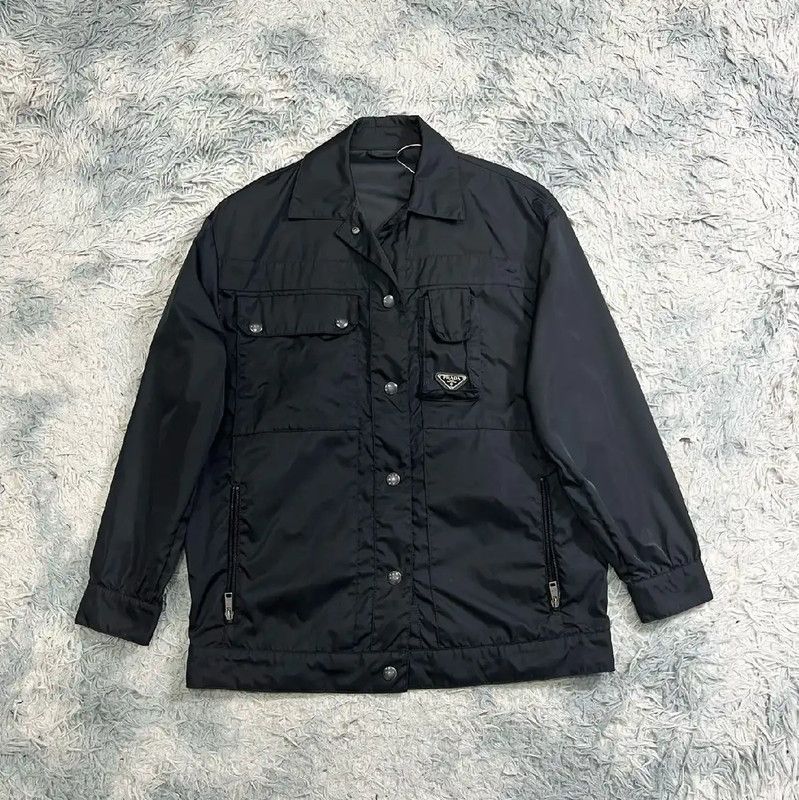 Prada Prada Men's Black Outerwear Jacket Size US L / EU 52-54 / 3 - 1 Thumbnail