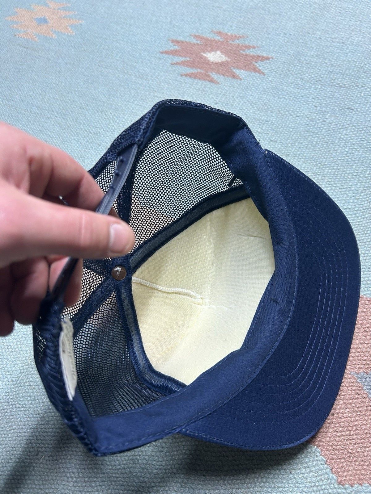 Vintage Vintage trucker hat Thieman tailgates inc blue white snap Size ONE SIZE - 6 Thumbnail