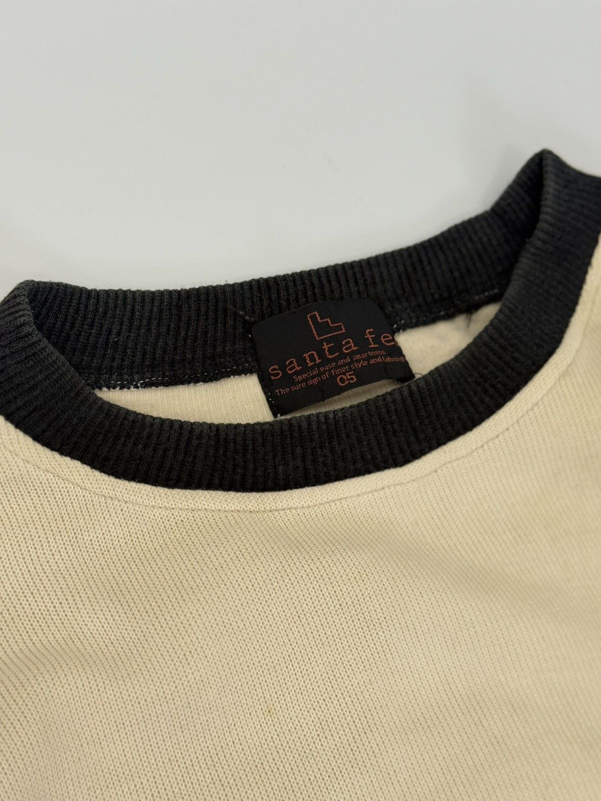 Japanese Brand 🔥 Archive Japan Santa Fe Embroided Big Logo Sweatshirt Size US L / EU 52-54 / 3 - 6 Thumbnail