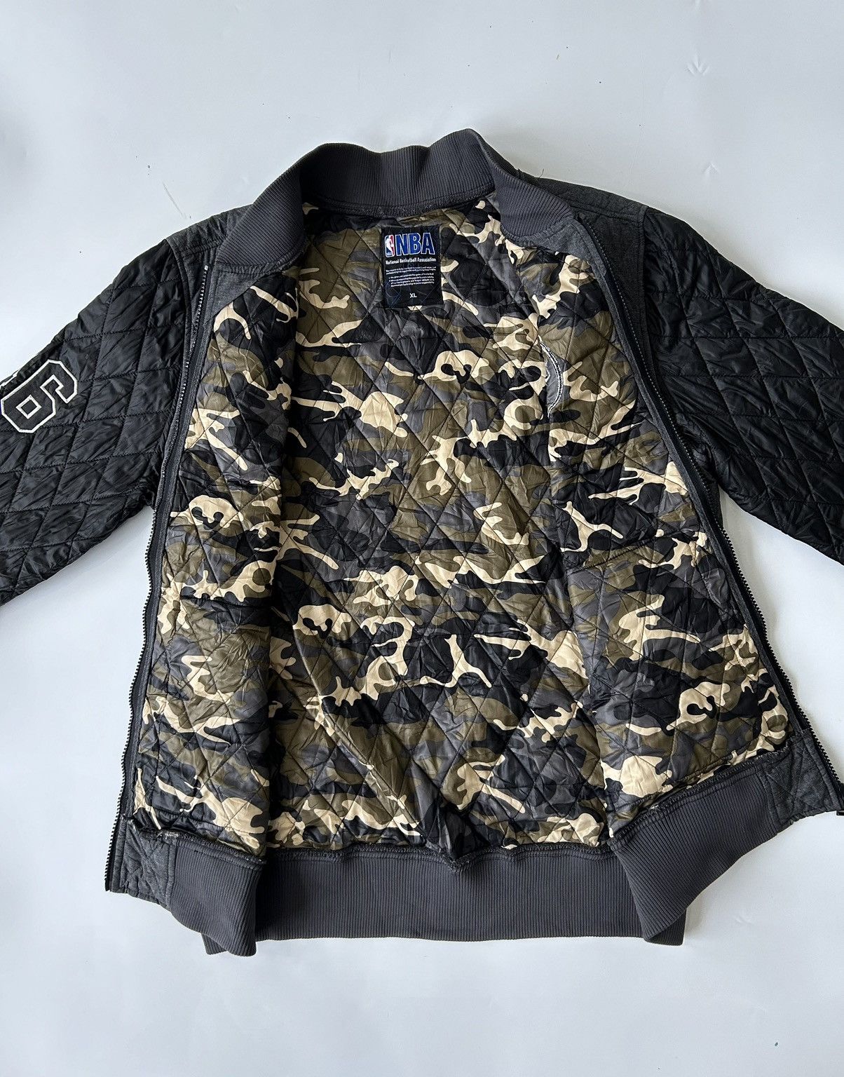NBA × Vintage NBA KNICKS 46 QUILTED VARSITY JACKET Size US XL / EU 56 / 4 - 7 Thumbnail