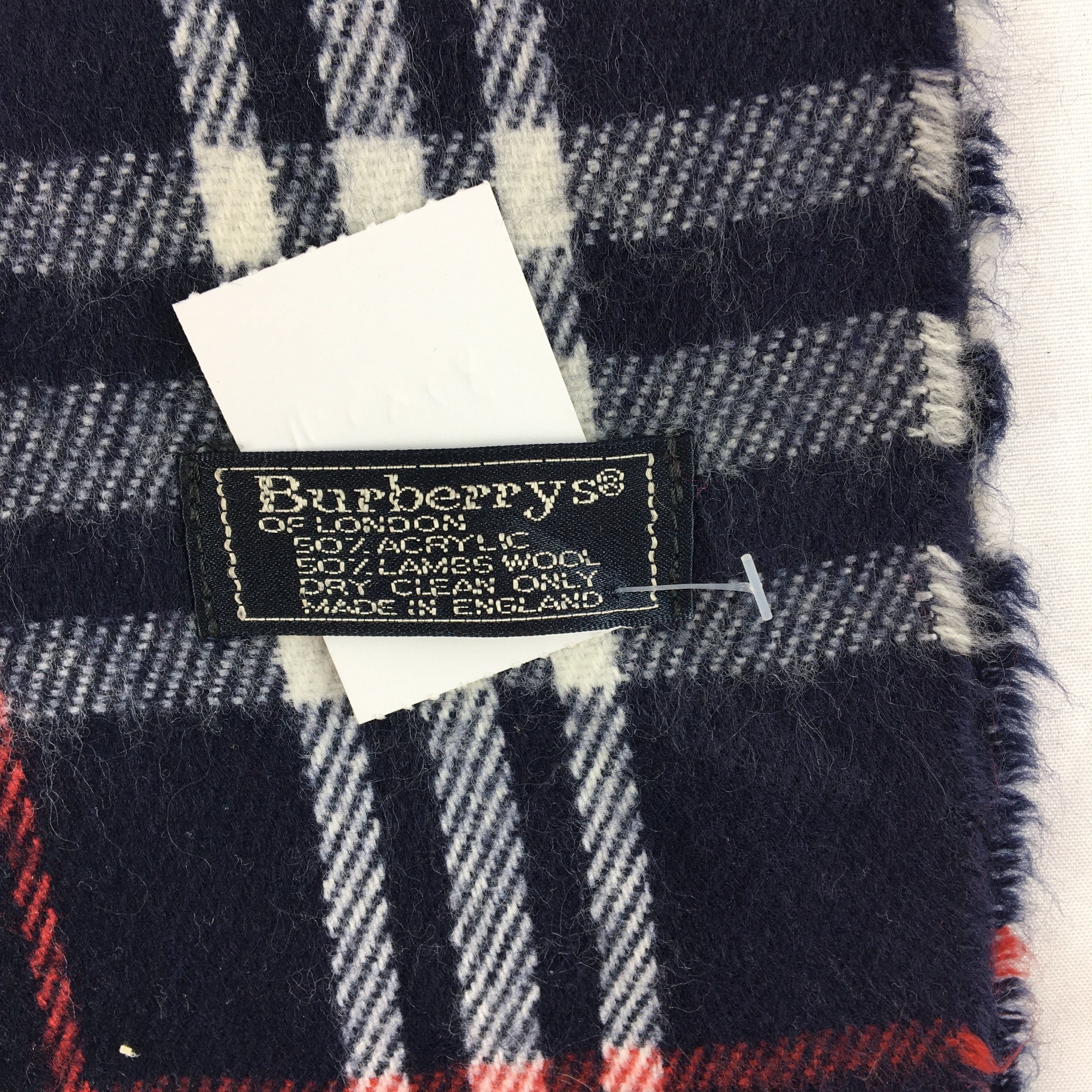 Burberry Vintage Burberry Scarf Muffler Wool Cashmere Scarves Size ONE SIZE - 4 Thumbnail