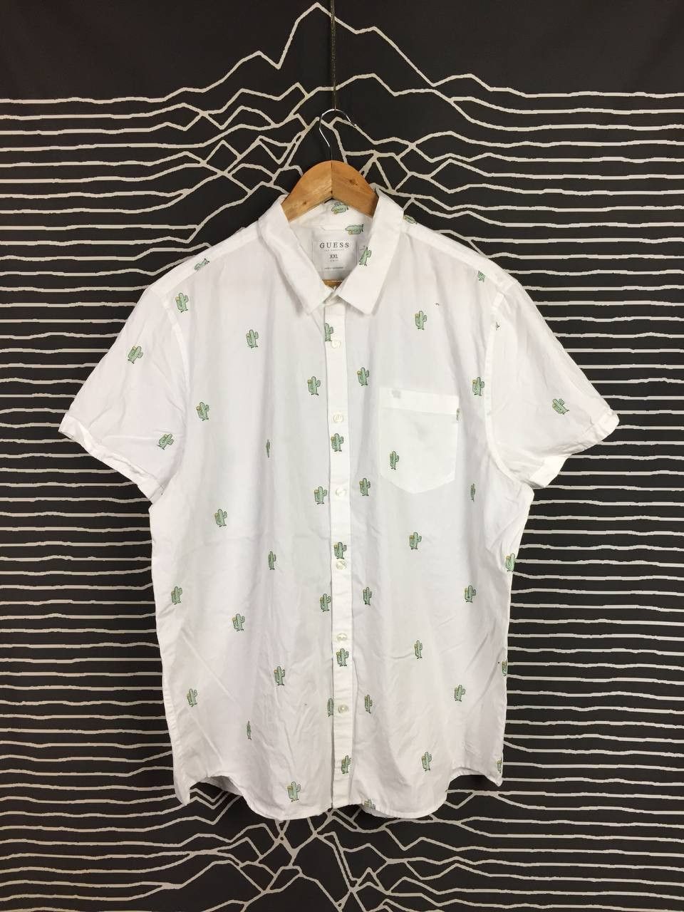 Guess GUESS Cactus Print Vacation Vibe Button Up Shirt Size US XXL / EU 58 / 5 - 2 Thumbnail