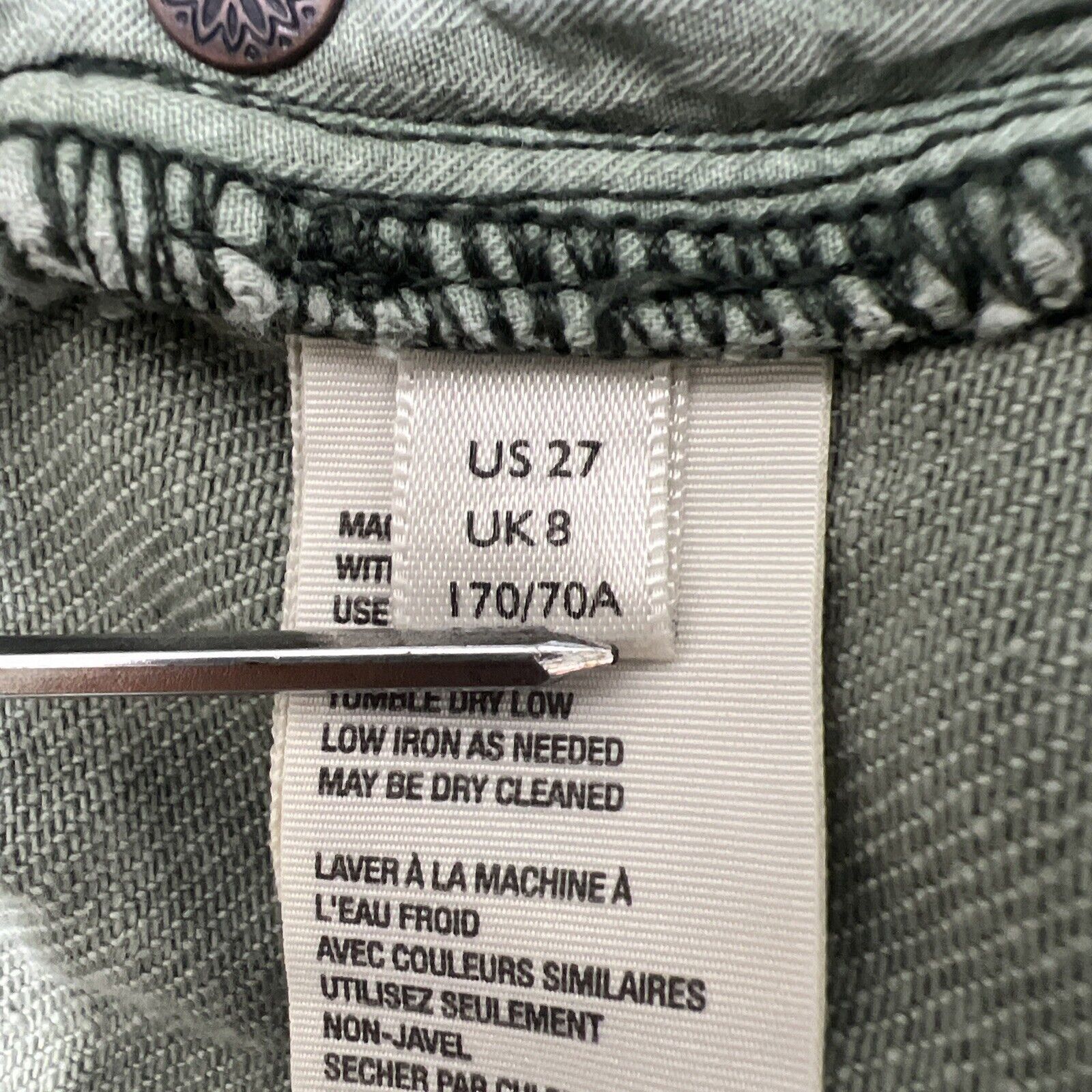 Free People Free People Shorts Size 27 Olive Green Raw Hem Button Fly Size 27" / US 4 / IT 40 - 7 Thumbnail