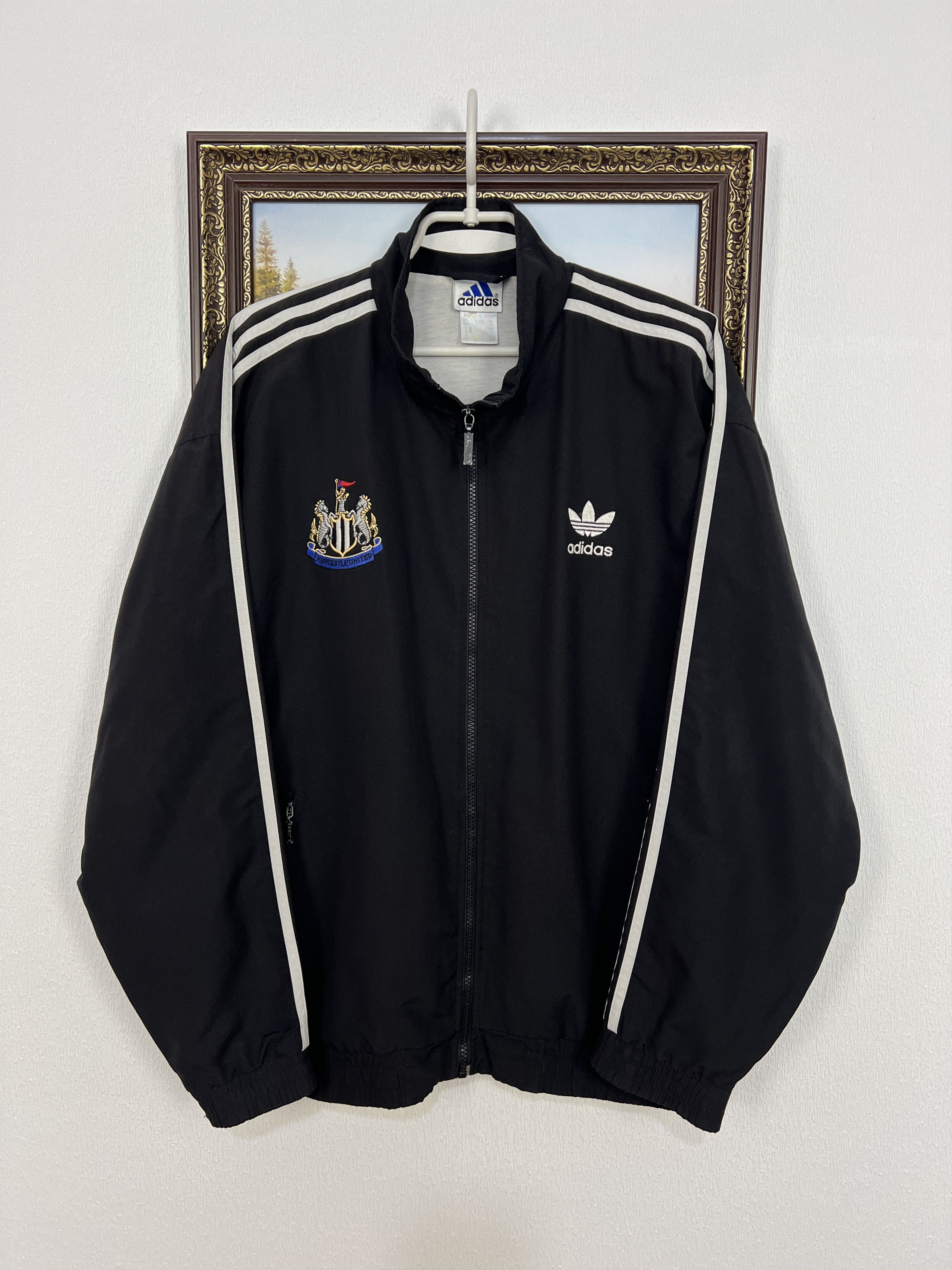 Adidas Vintage 90's Adidas Newcastle United Football Jacket Soccer Size US M / EU 48-50 / 2 - 1 Thumbnail